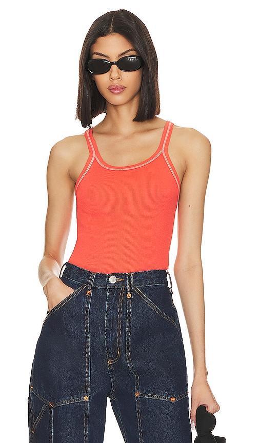 Re/Done Ribbed Cotton Tank Top Product Image