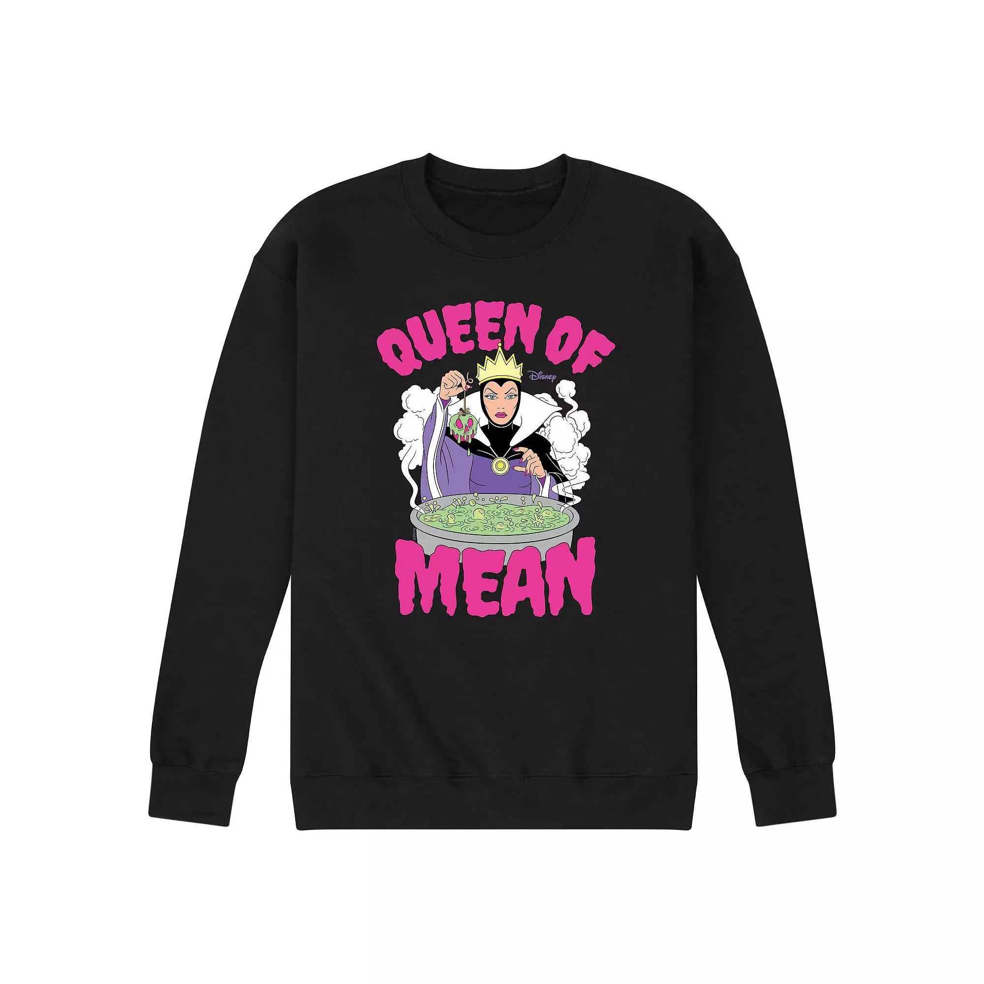Disney Villains Mens Queen Of Mean Fleece Graphic Tee Product Image