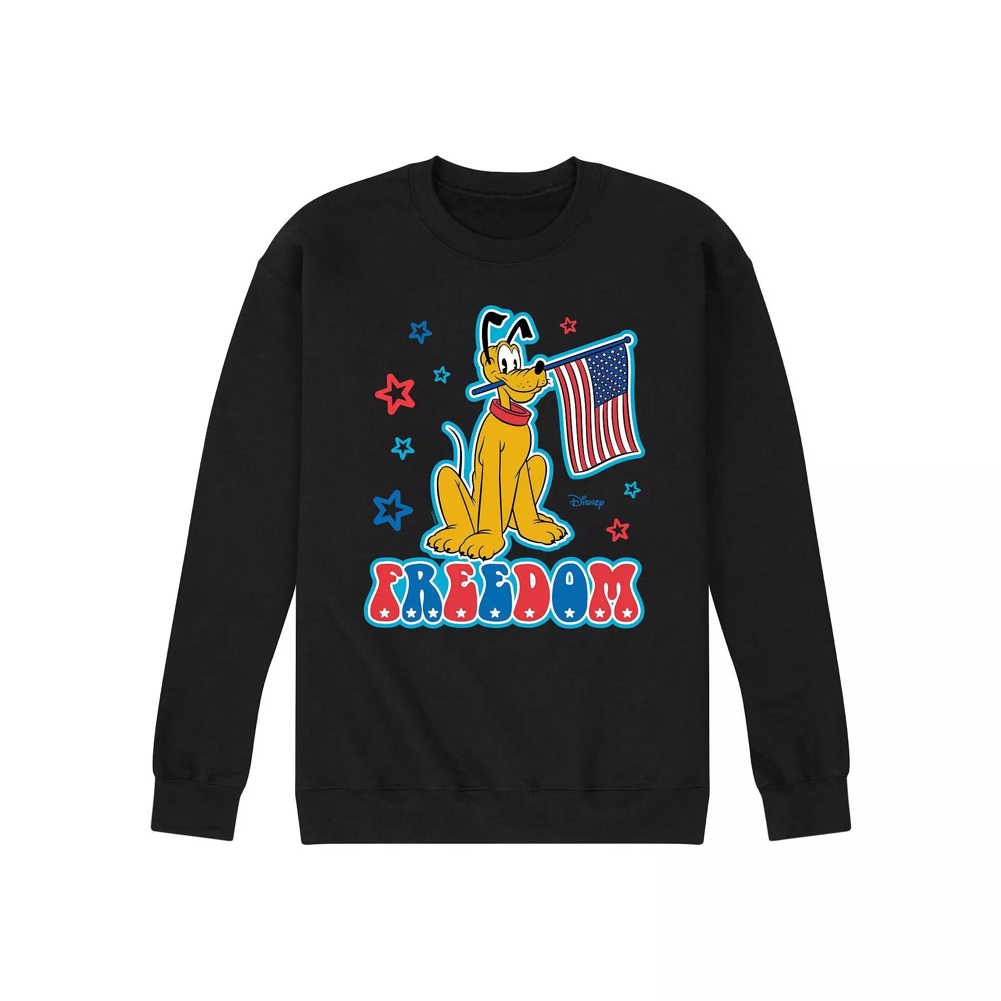 Disneys Pluto Mens Freedom Fleece Sweatshirt Product Image