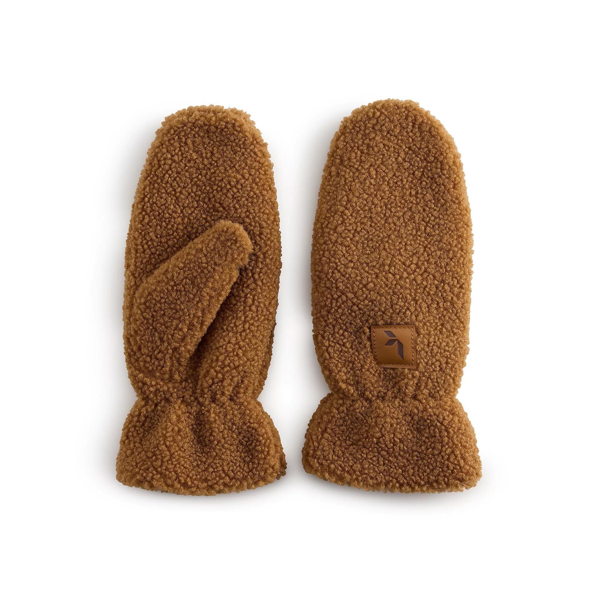 Women's Koolaburra by UGG Fluff Mittens, Size: Small-Medium, Brown Product Image