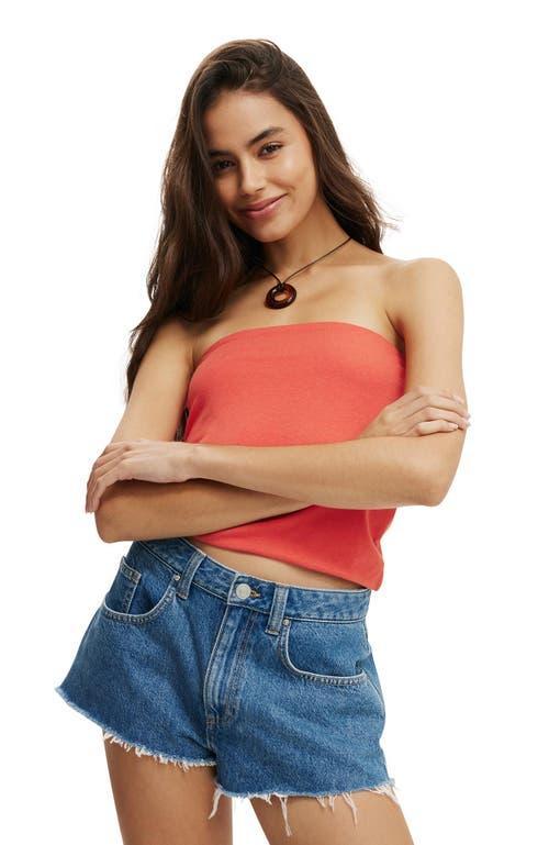 Cotton On Women's All Day Tube Top in Coral Crush at Nordstrom, Size Large Product Image