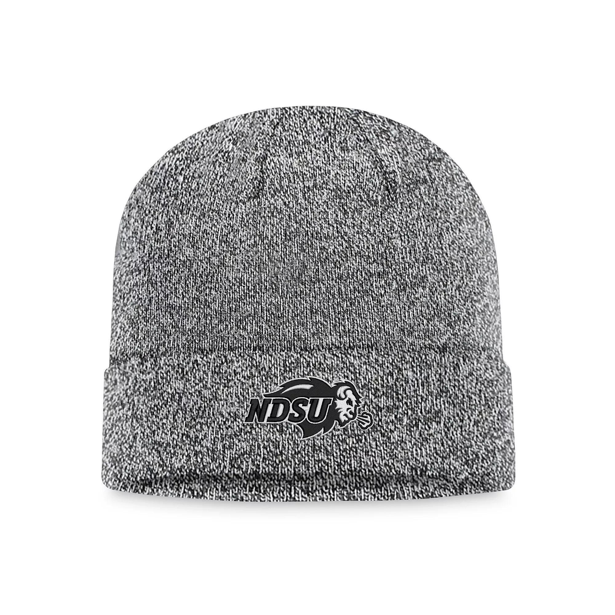 Men's Top of the World Heather Black NDSU Bison Cuffed Knit Hat, Nds Charco Product Image