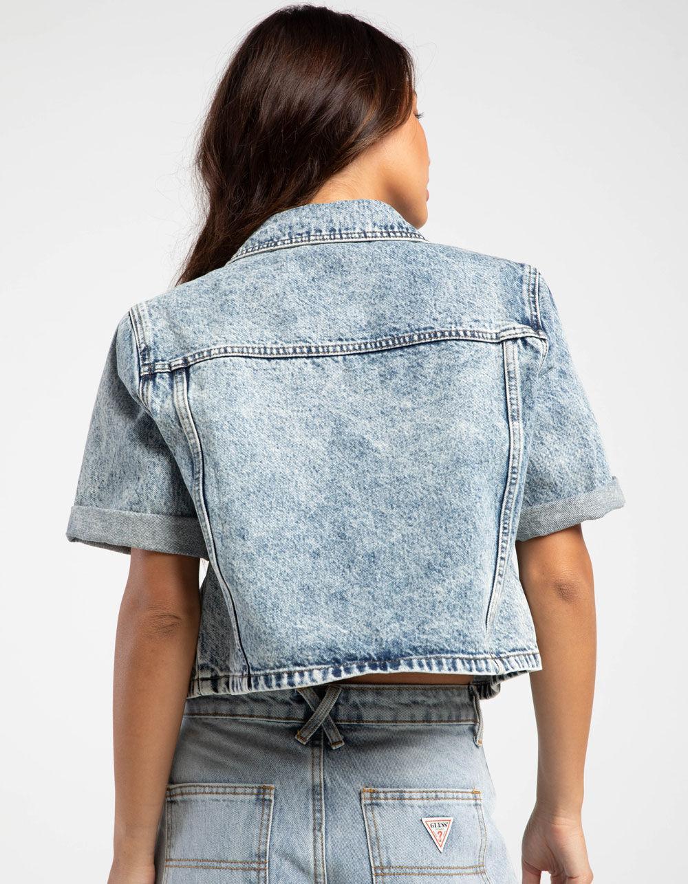 GUESS ORIGINALS Womens Denim Shirt - ACID WASH Product Image