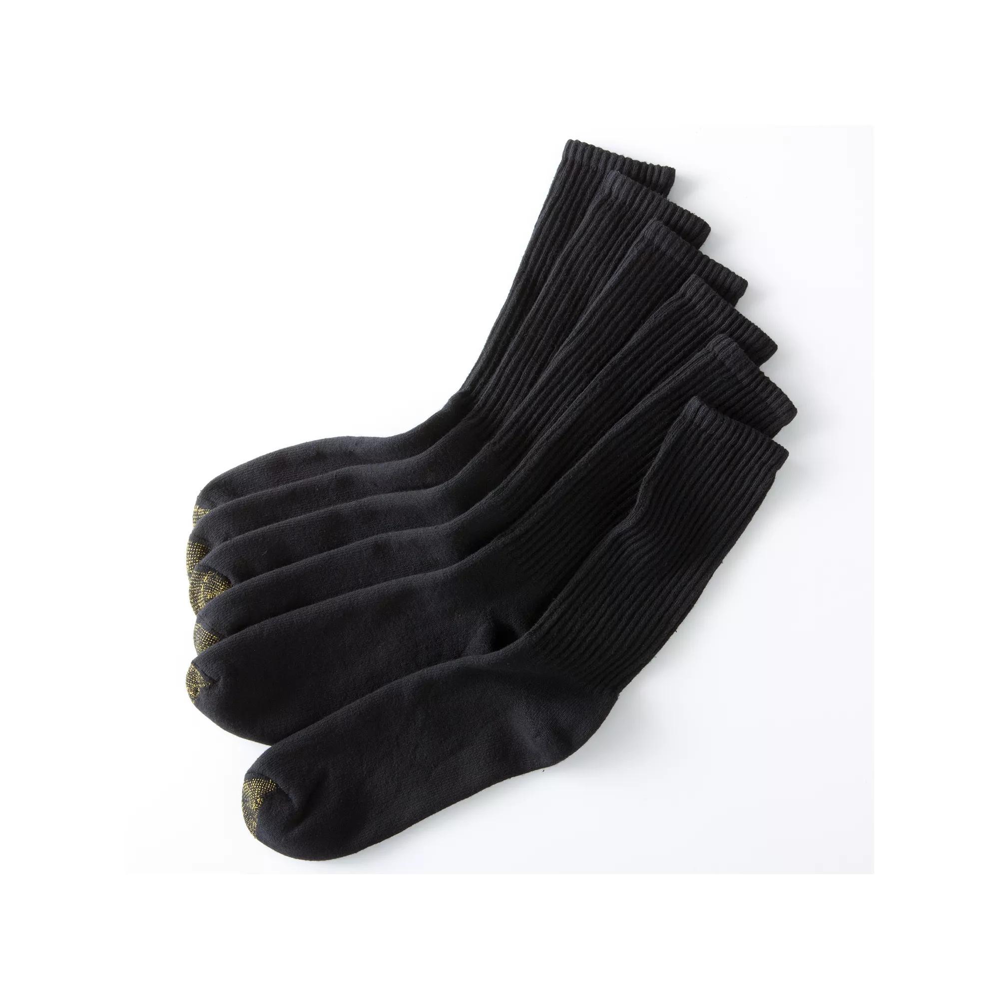 Mens GOLDTOE 6-pack Athletic Cushioned Cotton Crew Socks Product Image