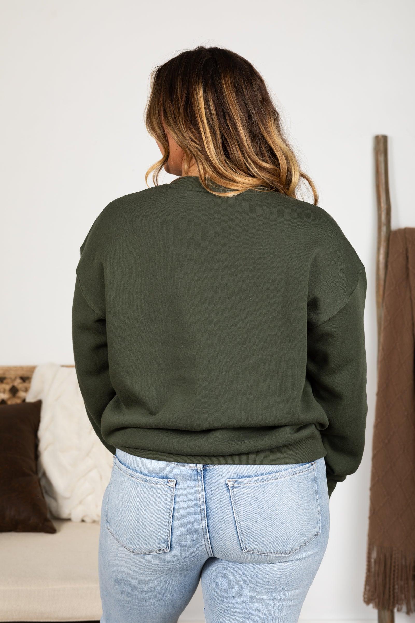 Fleece Round Neck Sweatshirt Product Image