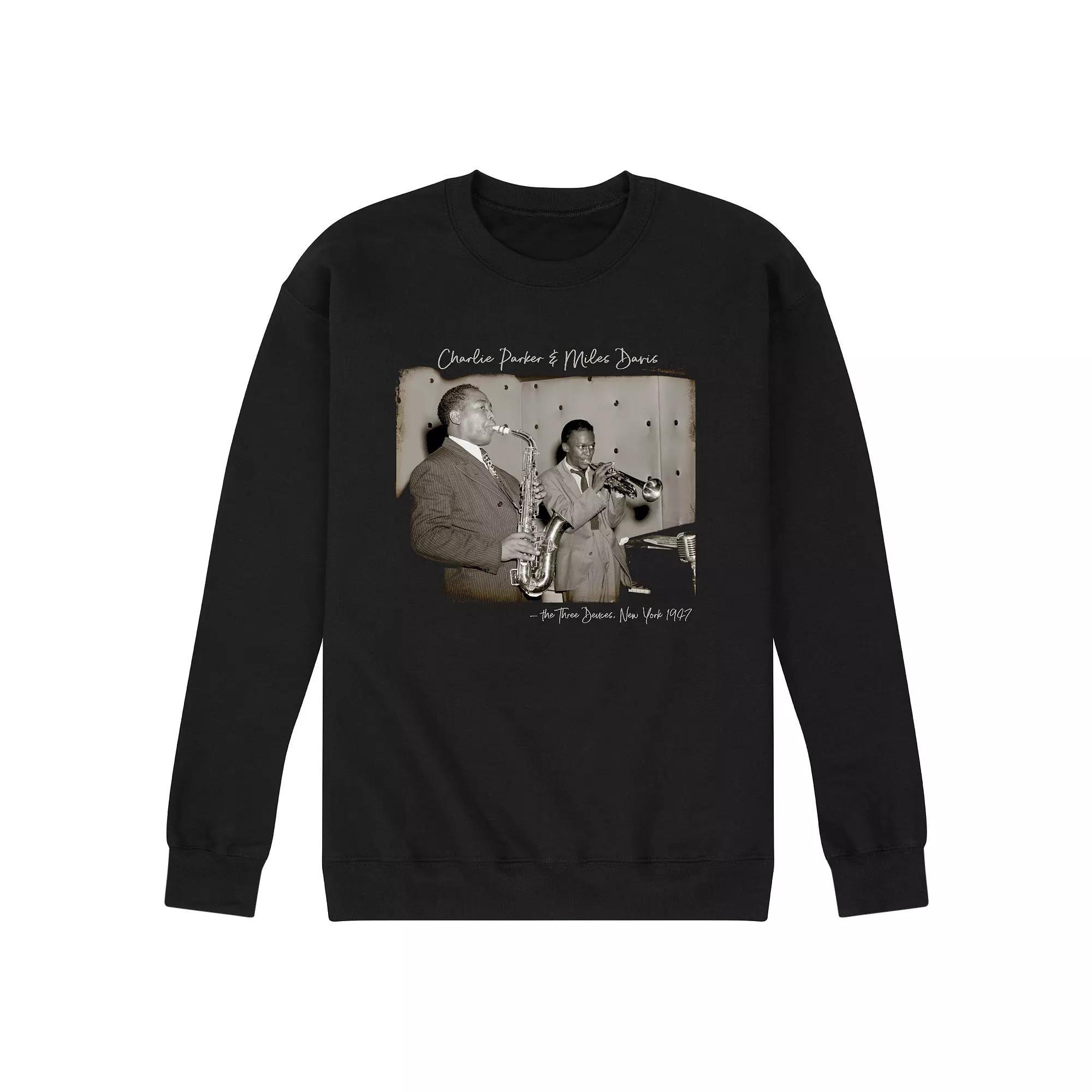 Mens Charlie Parker The Three Deuces Sweatshirt Blue Product Image