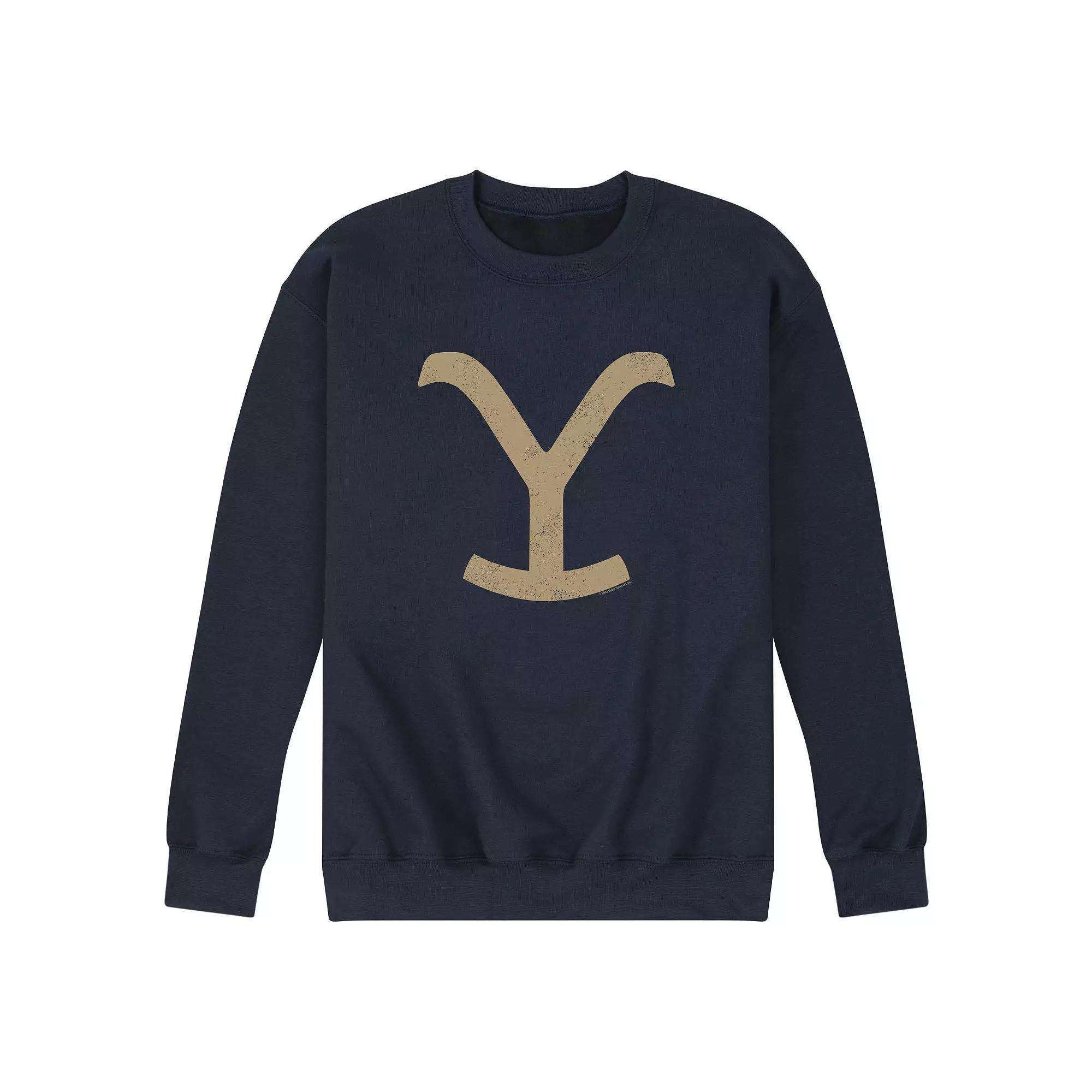 Men's Yellowstone Y Brand Fleece Sweatshirt, Size: Large, Blue Product Image