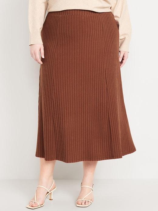 Cozy Ribbed Maxi Skirt Product Image