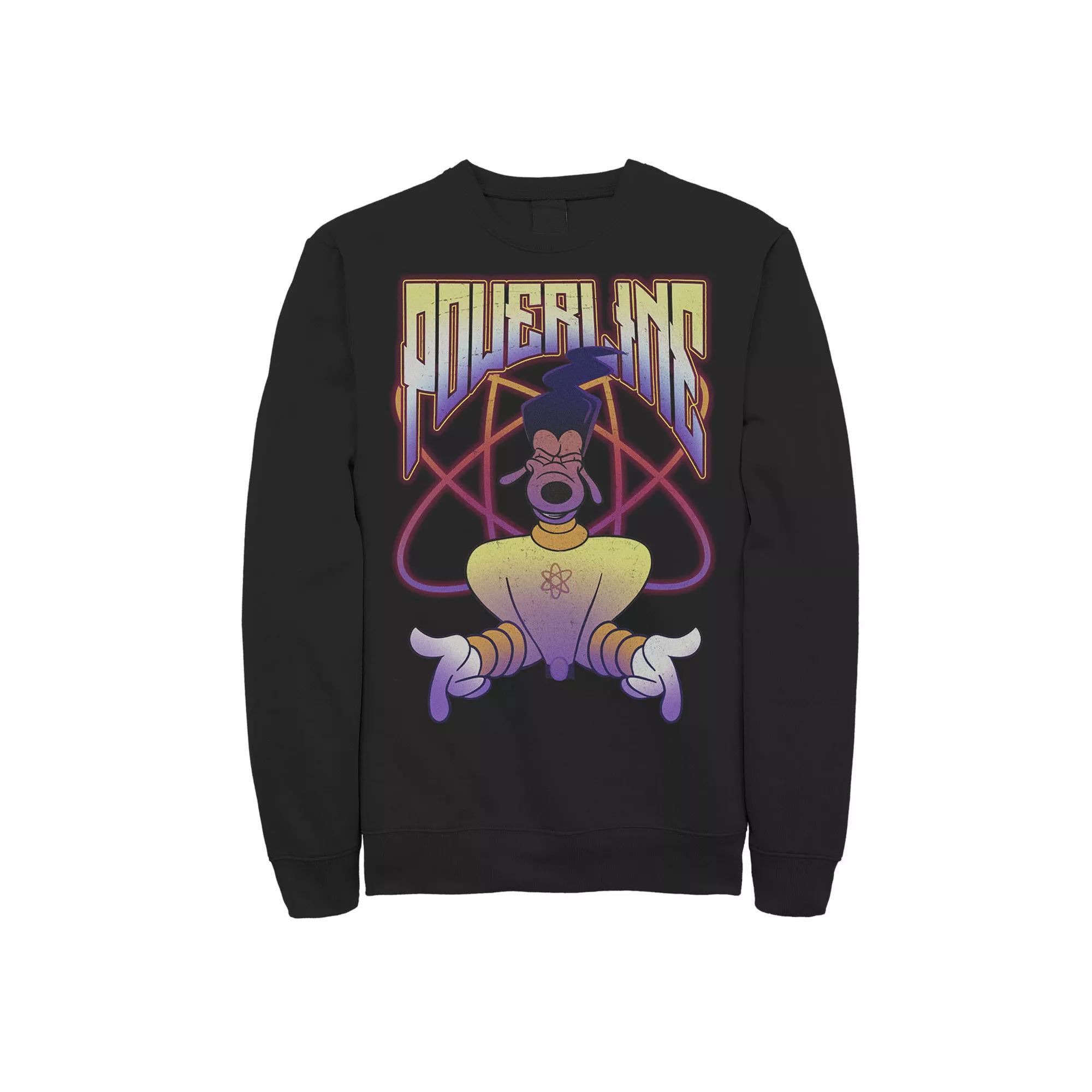 Disney's A Goofy Movie Powerline Men's Fleece Sweatshirt, Size: Large, Black Product Image