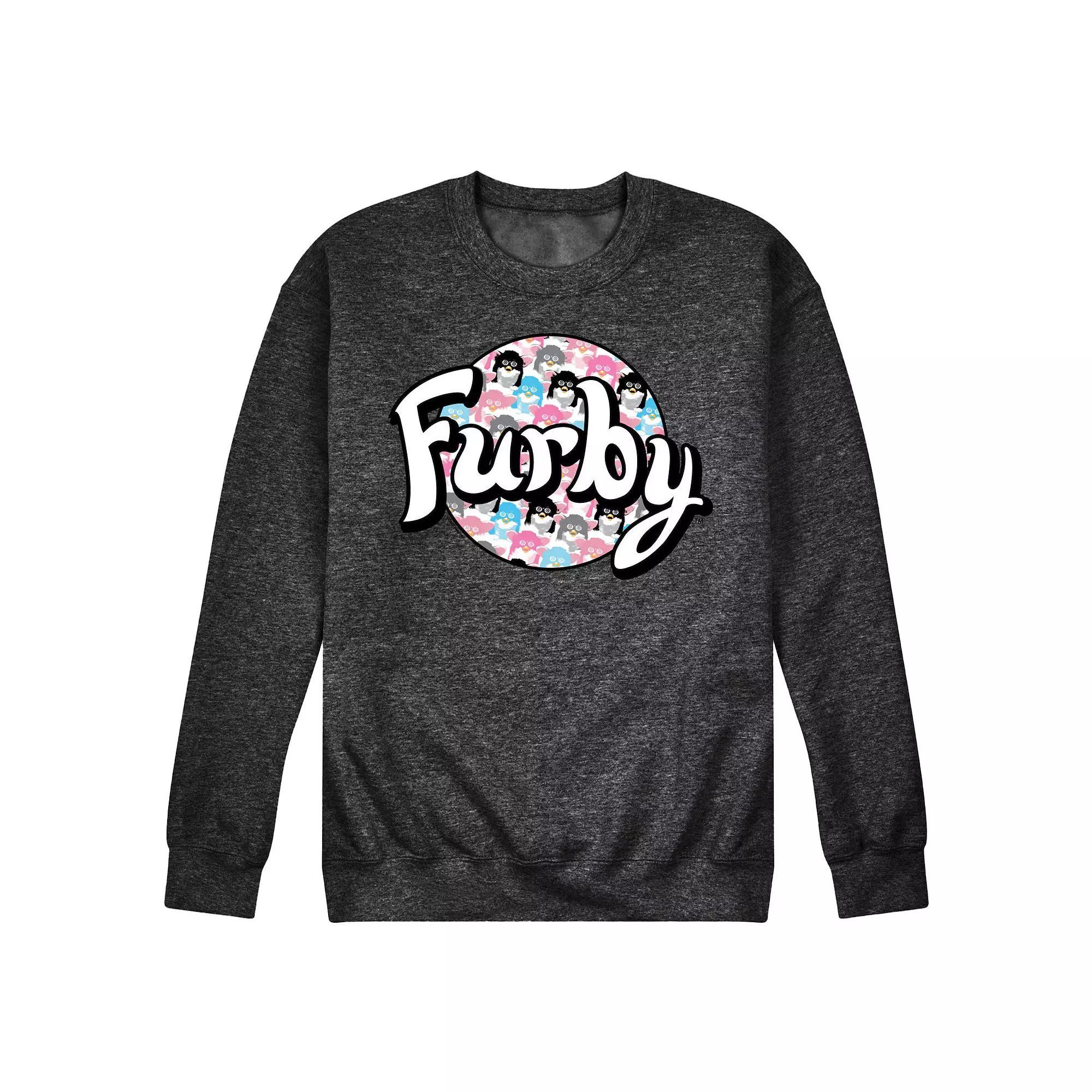 Mens Furby Logo Fleece Sweatshirt Heather Grey Product Image