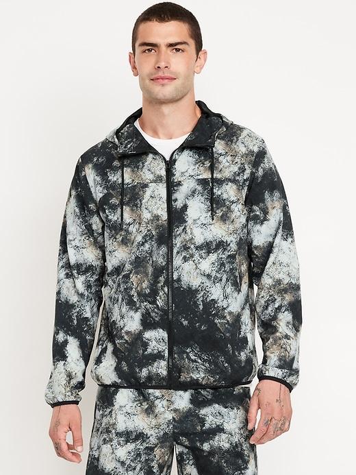Textured Zip Performance Hoodie Product Image