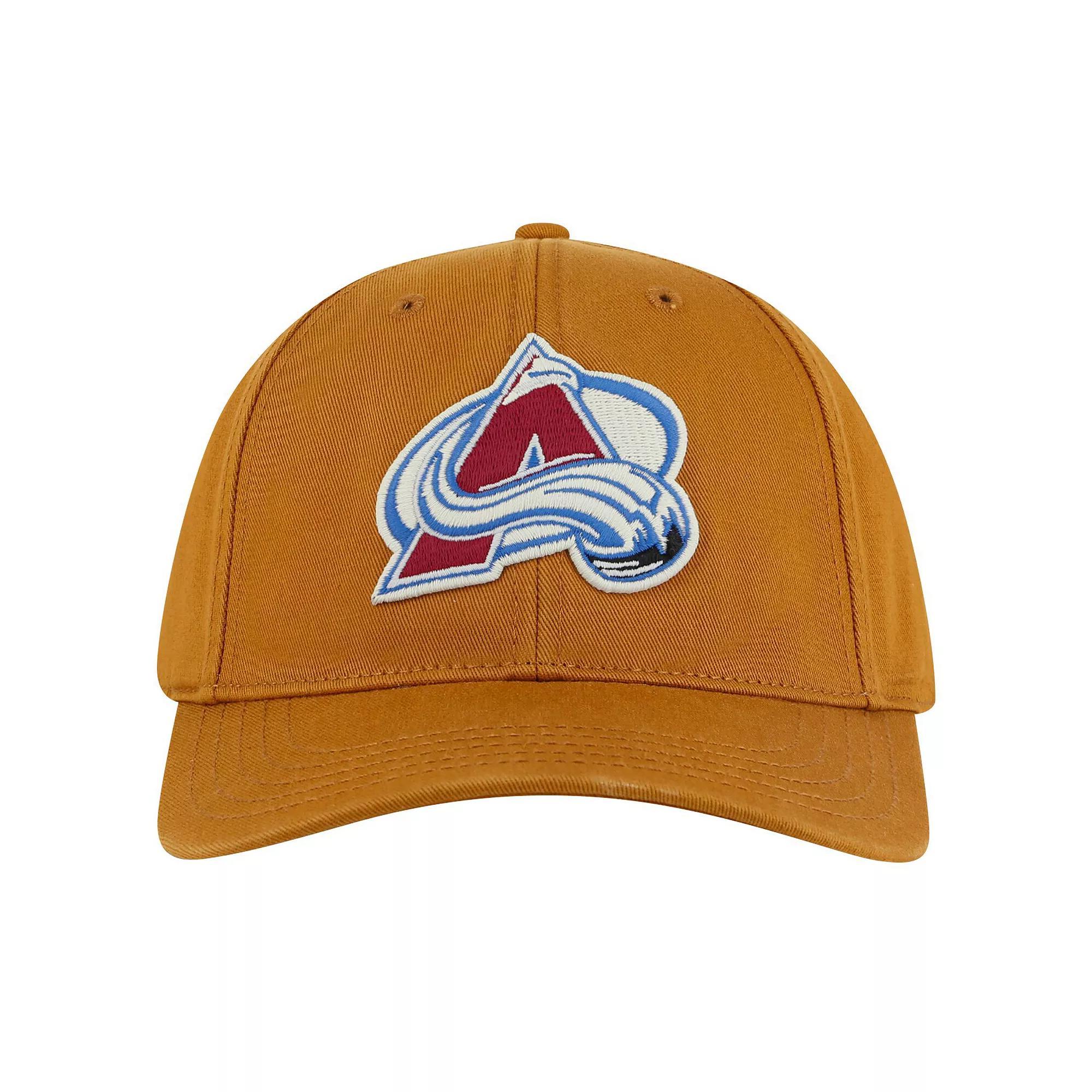 Men's American Needle  Tan Colorado Avalanche Hepcat Washed Twill Adjustable Hat, Team Product Image