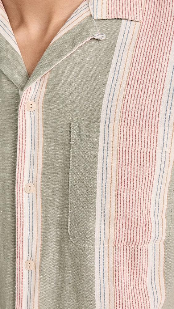 Faherty Short Sleeve Hemp Blend Camp Shirt | Shopbop Product Image