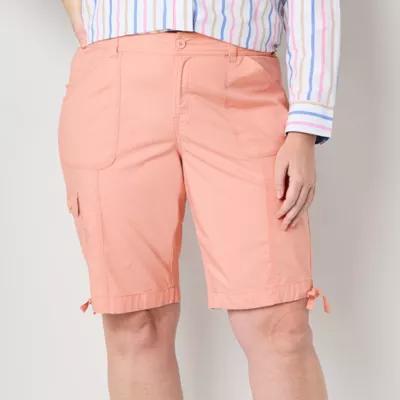 St. John's Bay Womens Mid Rise Bermuda Short-Plus Product Image