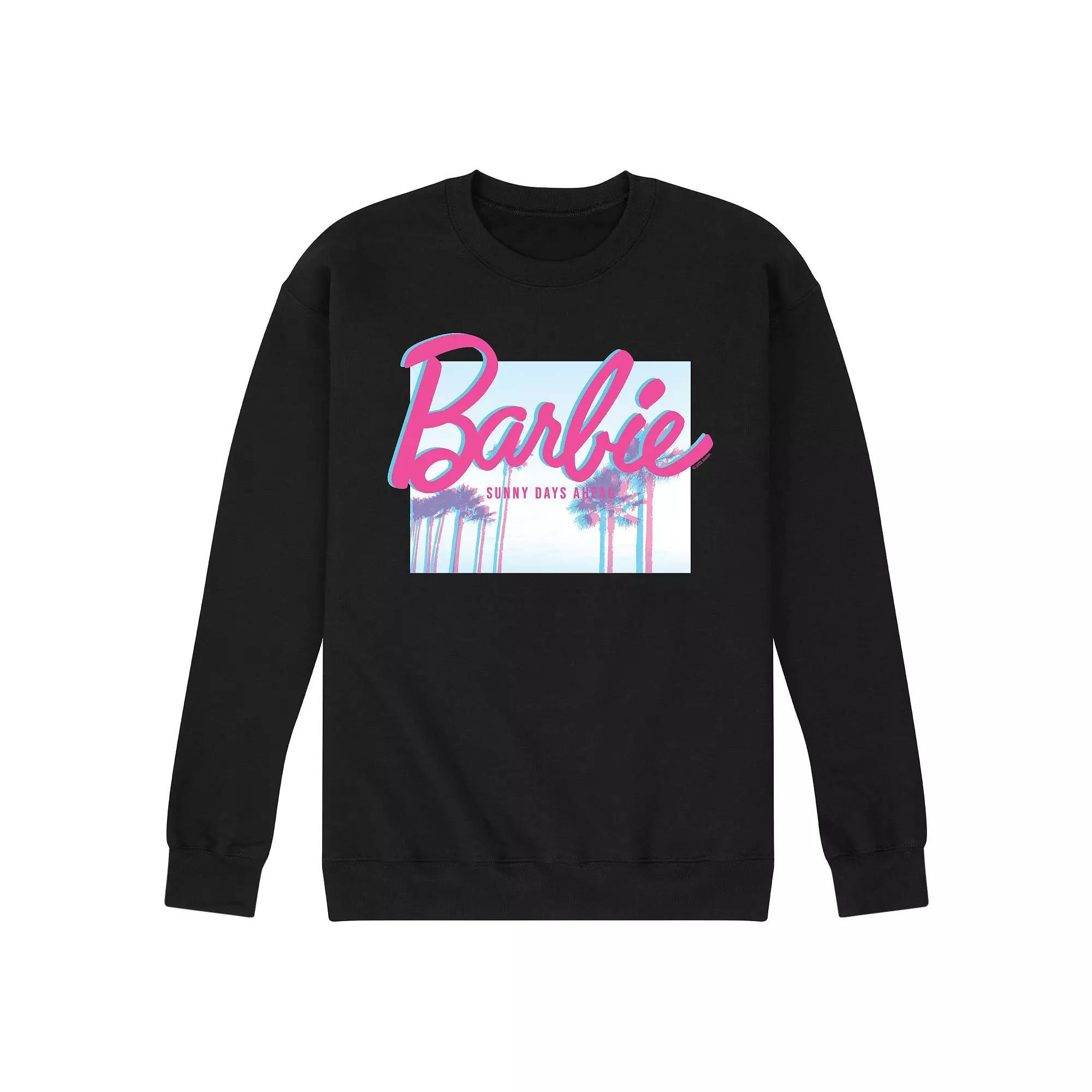 Mens Barbie Dream Summer Sunny Days Fleece Sweatshirt Blue Product Image