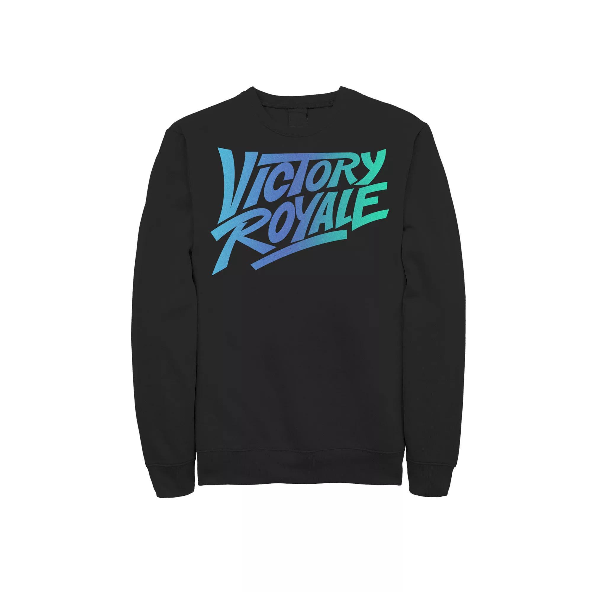 Men's Fortnite Victory Royale Gradient Logo Sweatshirt, Size: XL, Black Product Image