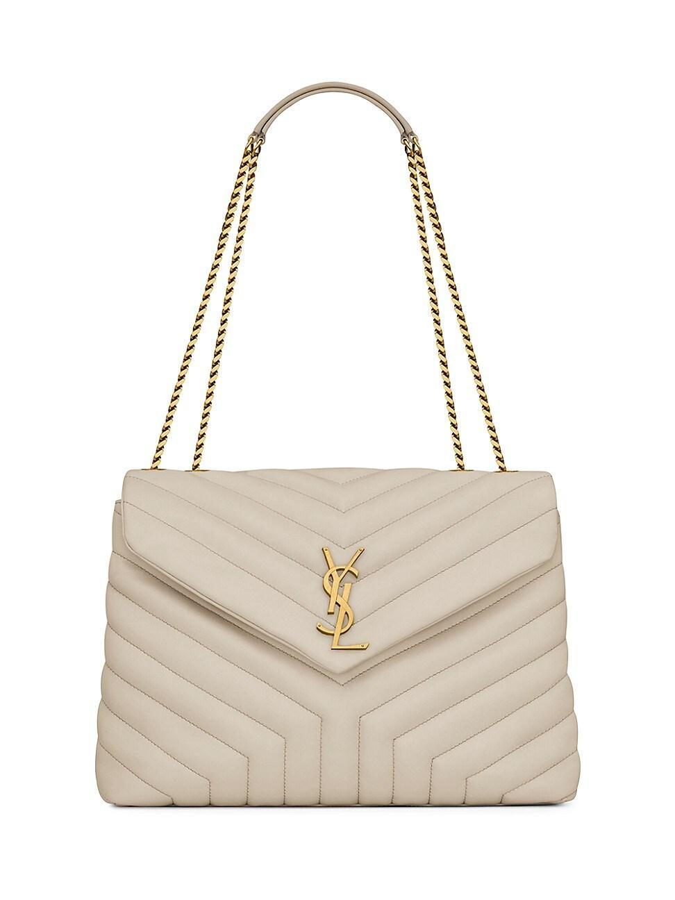 Womens Loulou Medium Shoulder Bag in Quilted Leather Product Image