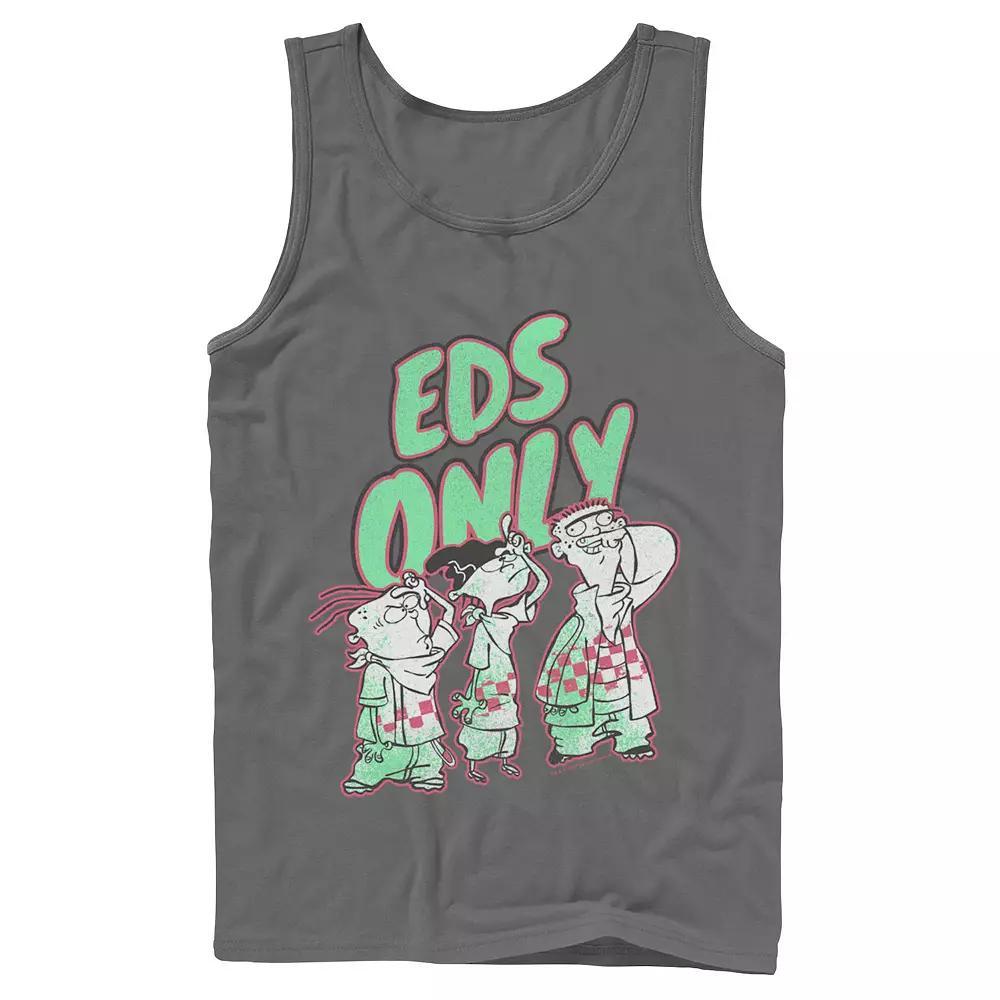 Mens Ed, Edd & Eddy Eds Only Portrait Tank Top Grey Product Image
