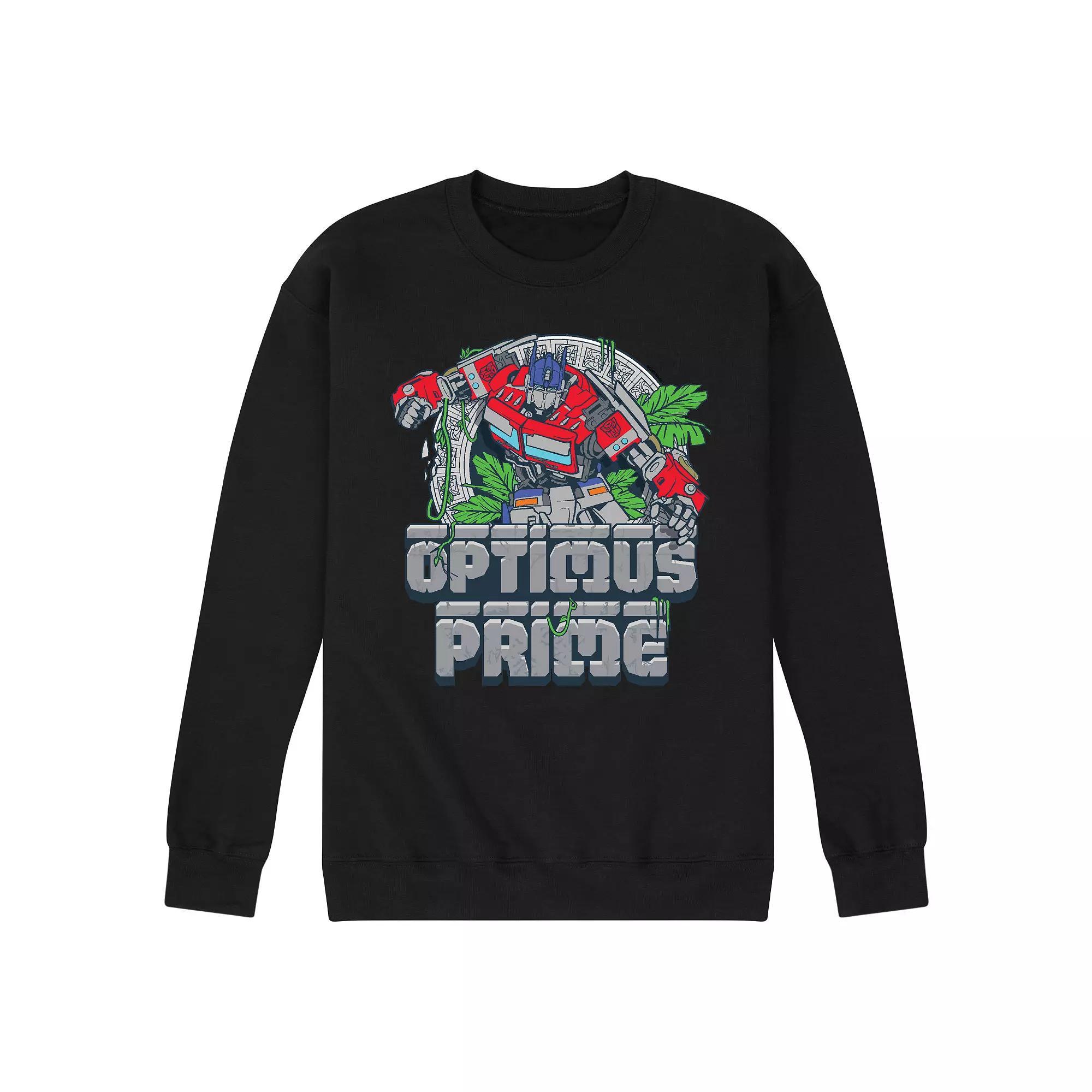 Mens Transformers Optimus Prime Fleece Sweatshirt Product Image