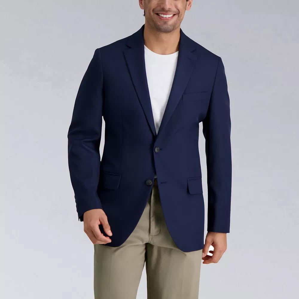 Men's Haggar® Active Series Tailored-Fit Sport Coat, Size: 42 Short, Blue Product Image