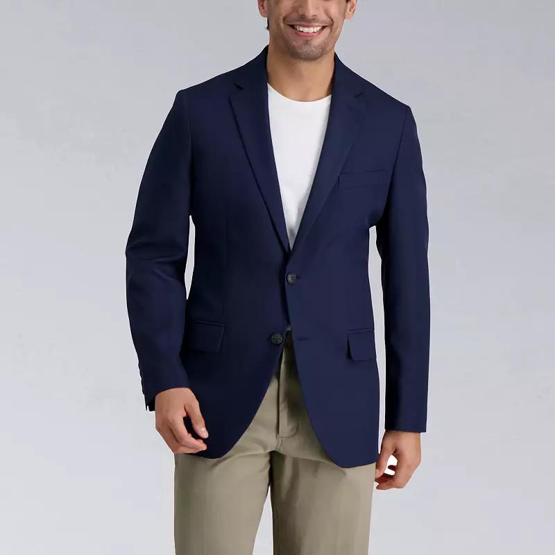 Men's Haggar® Active Series Tailored-Fit Sport Coat, Size: 42 Short, Blue Product Image