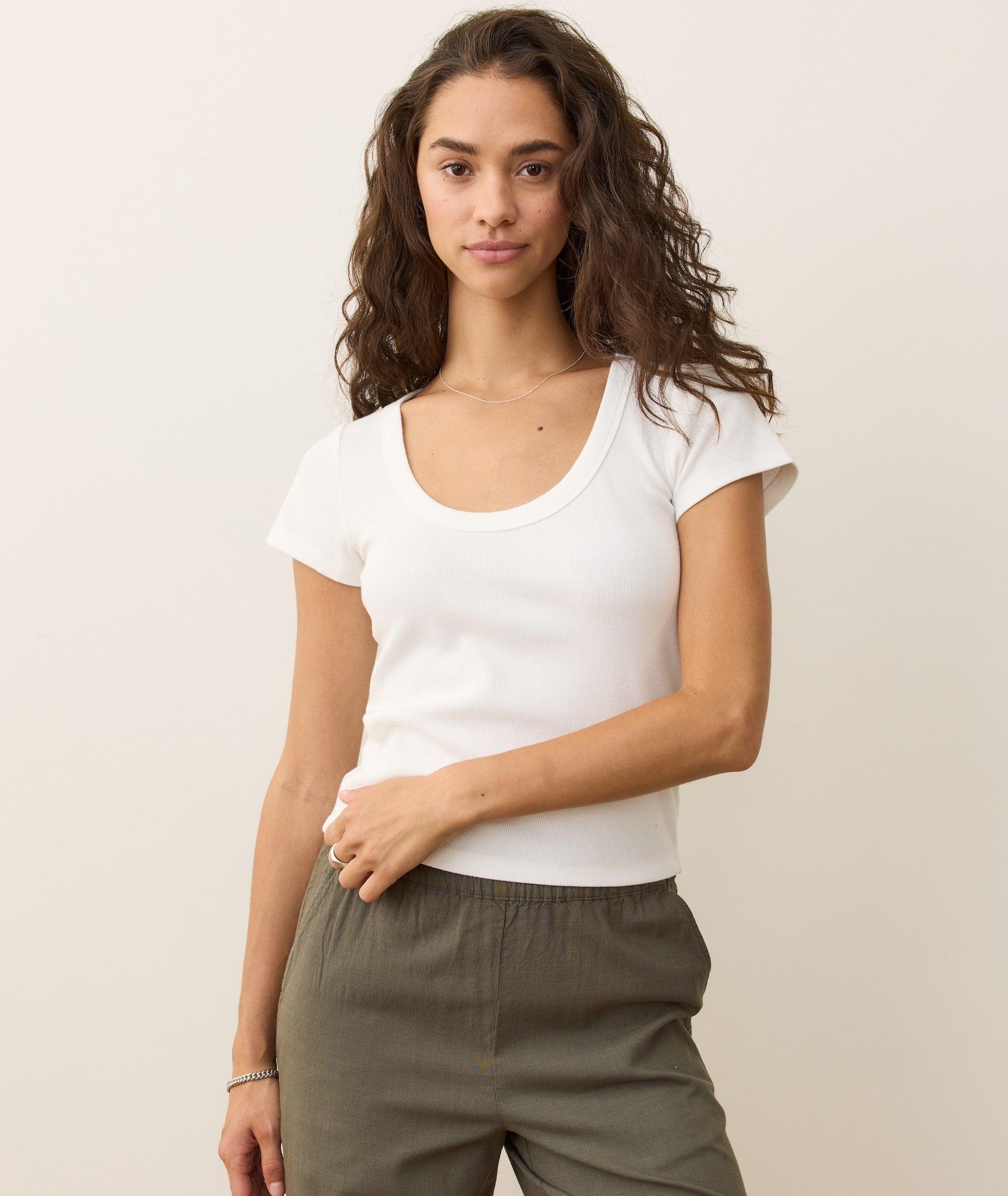 Lexi Rib Sun-In Scoop Tee Product Image