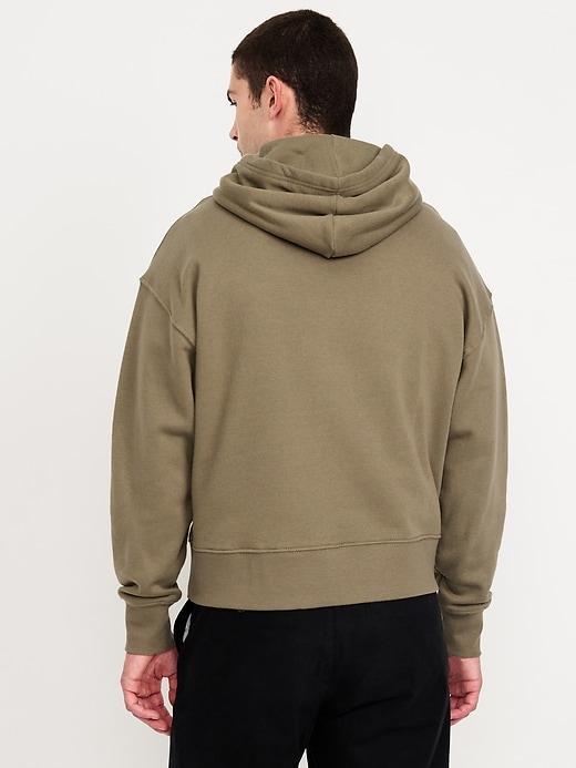 Oversized Cropped Essential Pullover Hoodie Product Image