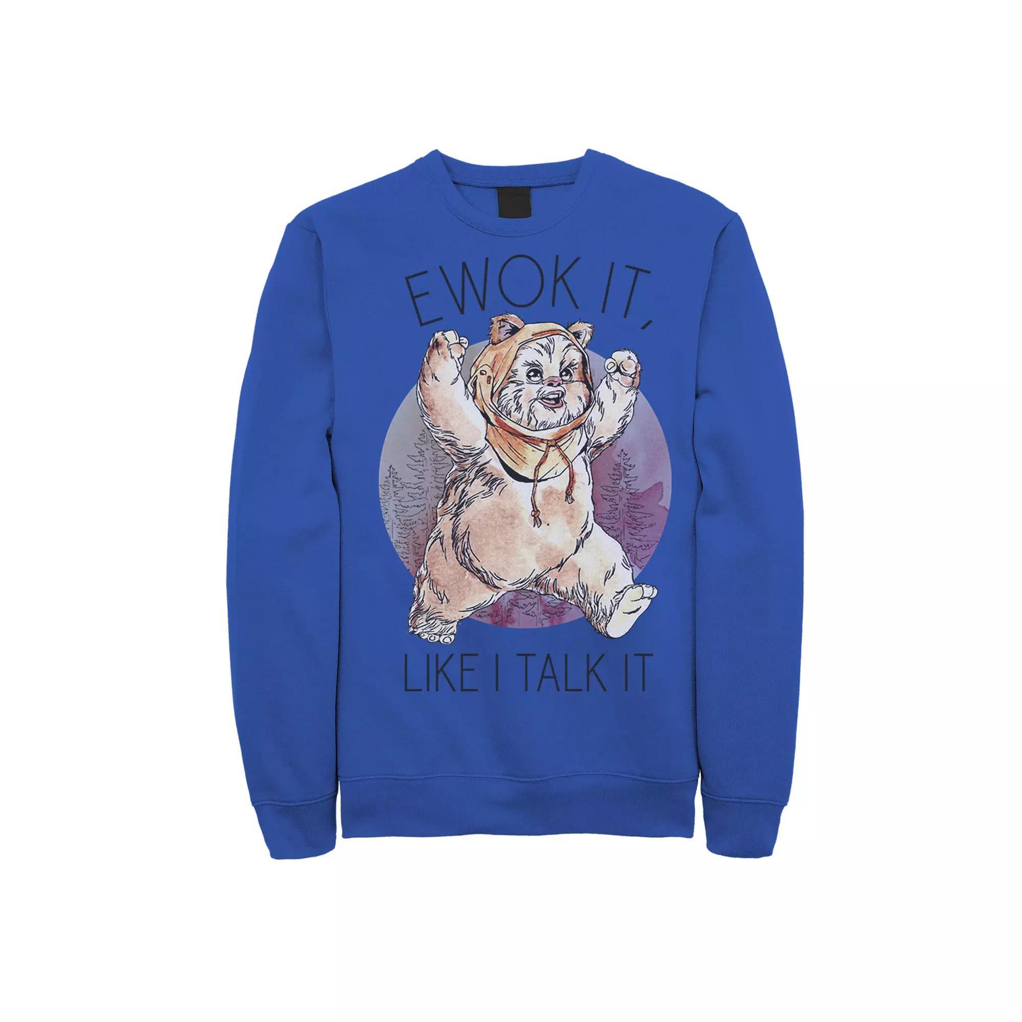 Men's Star Wars Ewok It Sweatshirt, Size: Large, Red Product Image