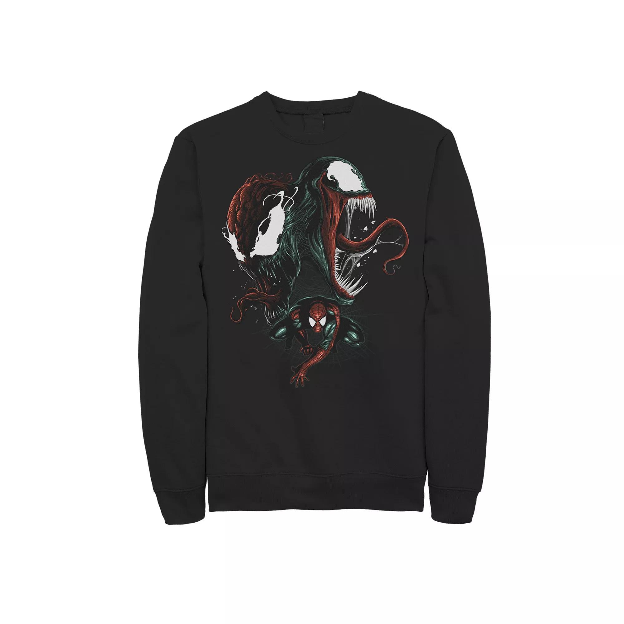 Men's Marvel Spider-Man Venom and Carnage Sweatshirt, Size: XL, Black Product Image