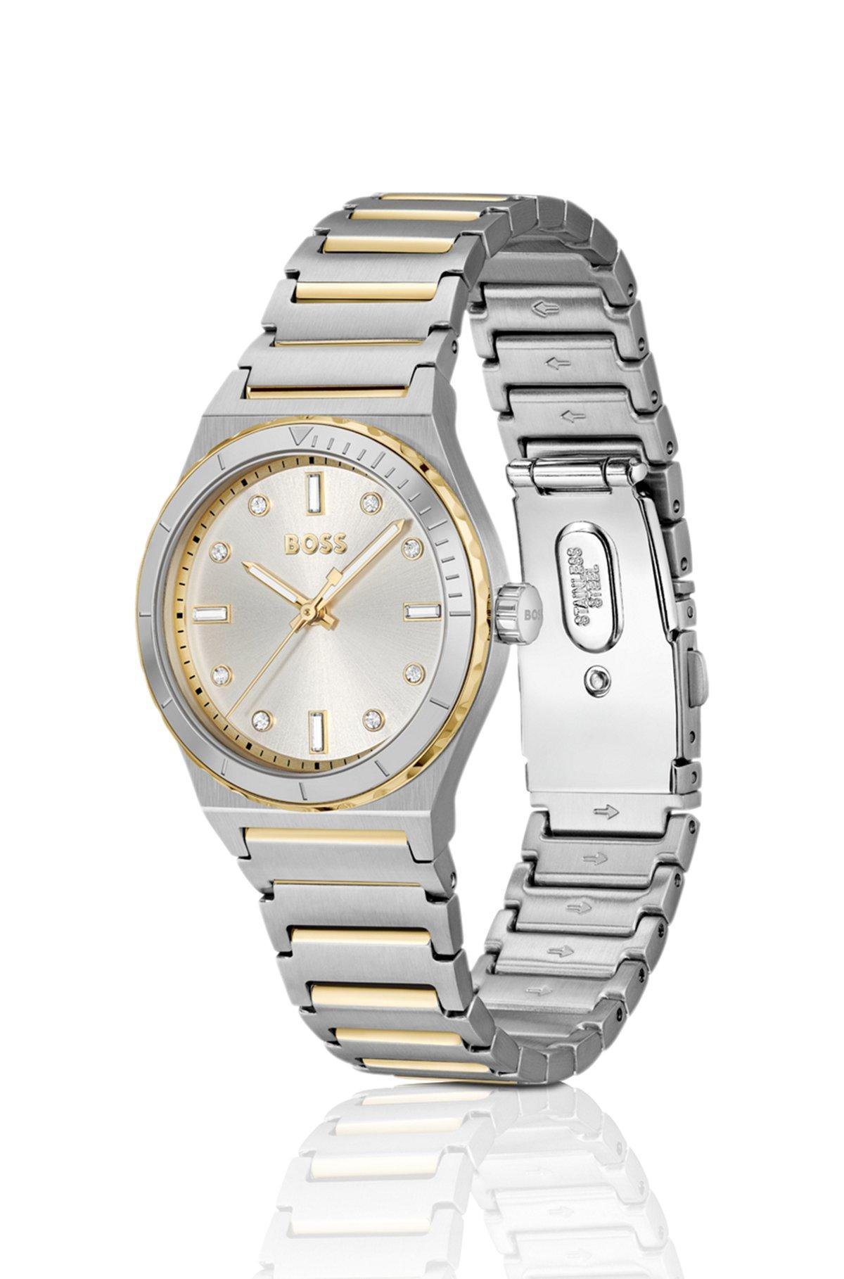 BOSS - Two-tone watch with silver-white dial Product Image