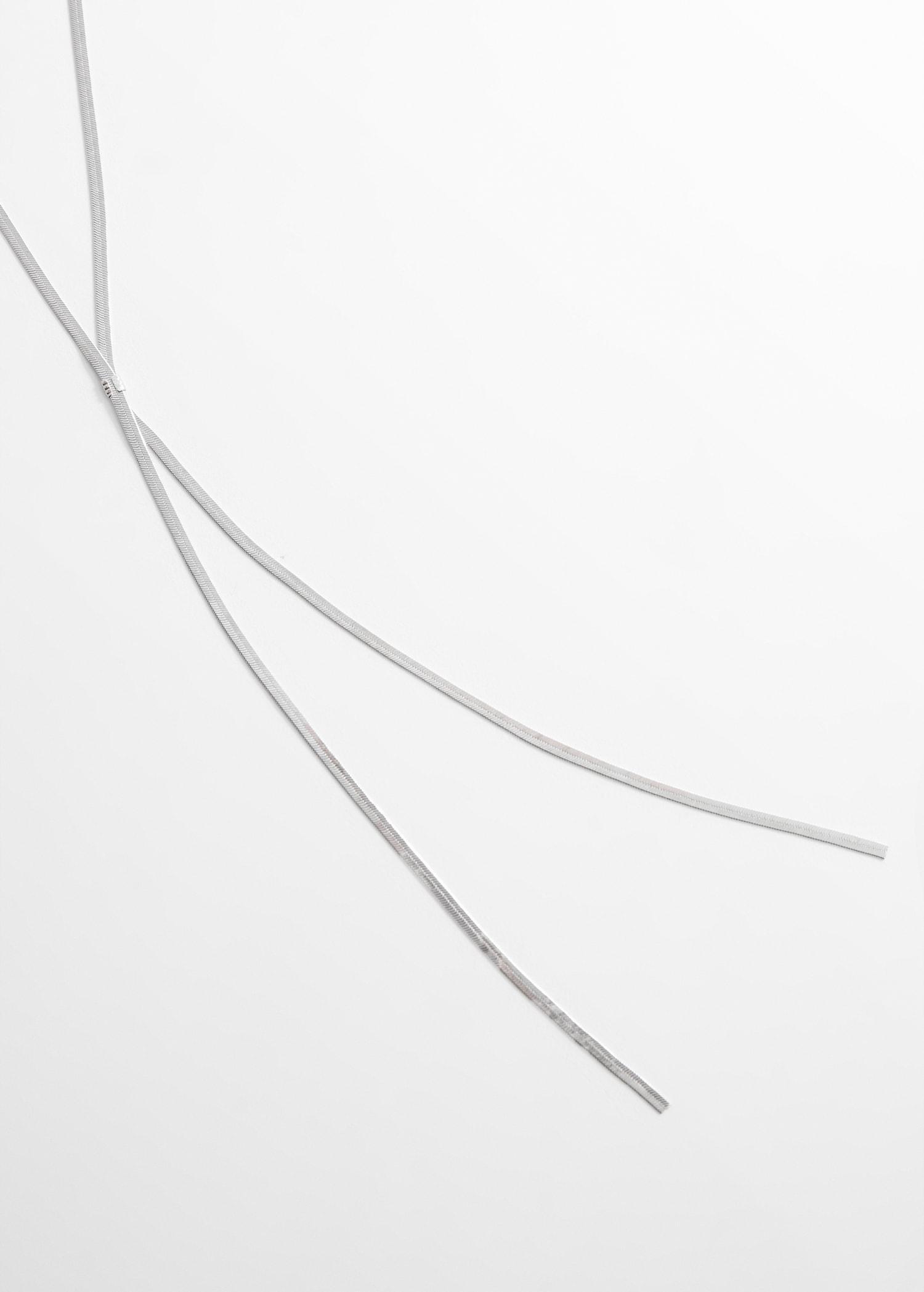 Long triple necklace - Women | MANGO USA Product Image