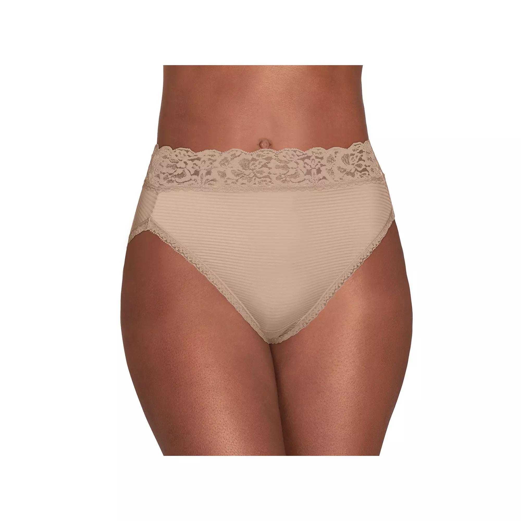 Womens Vanity Fair Lingerie Flattering Lace Hi-Cut Panty 13280 Product Image