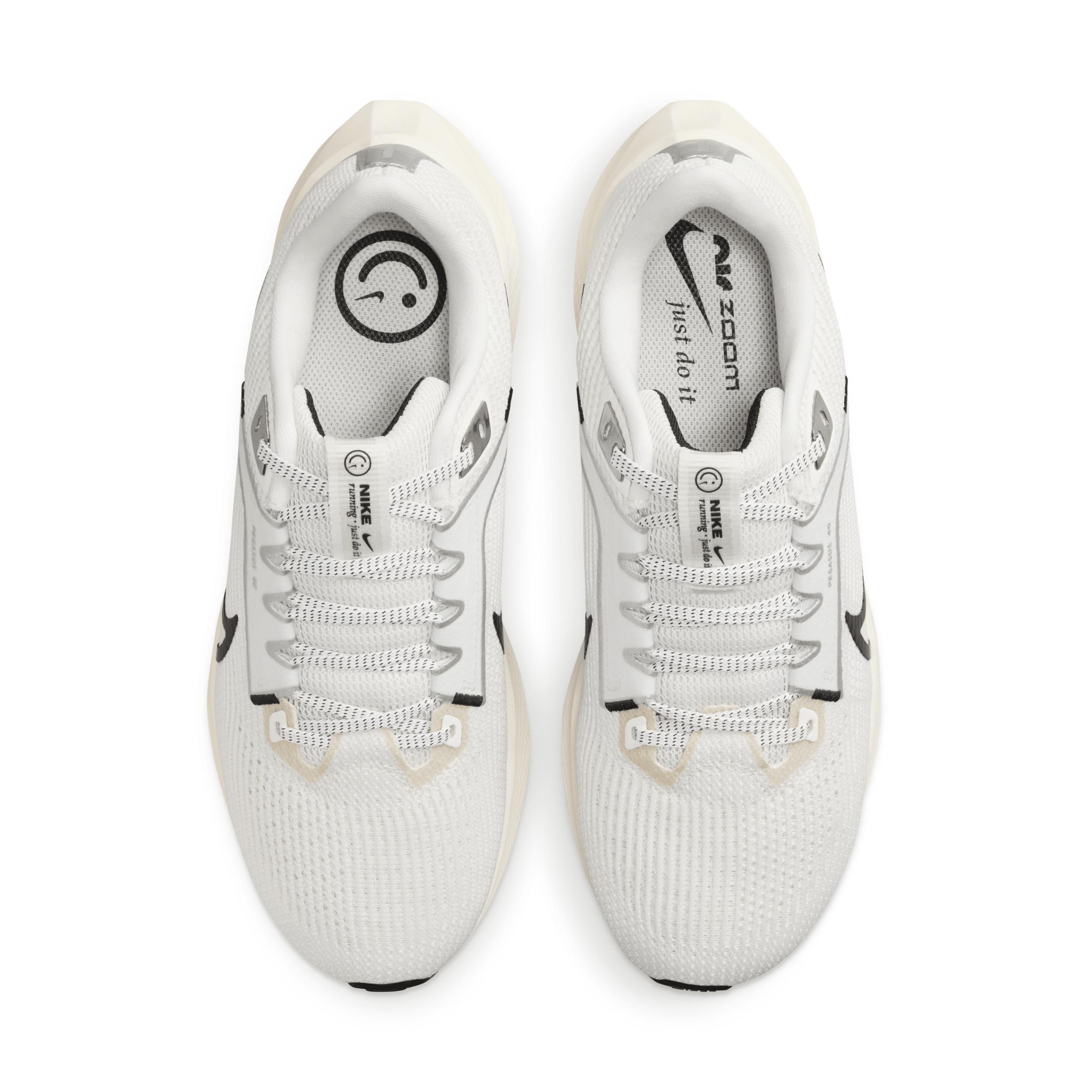 Nike Womens Zoom Pegasus 40 - Training Shoes Sail/Black/Coconut Milk Product Image