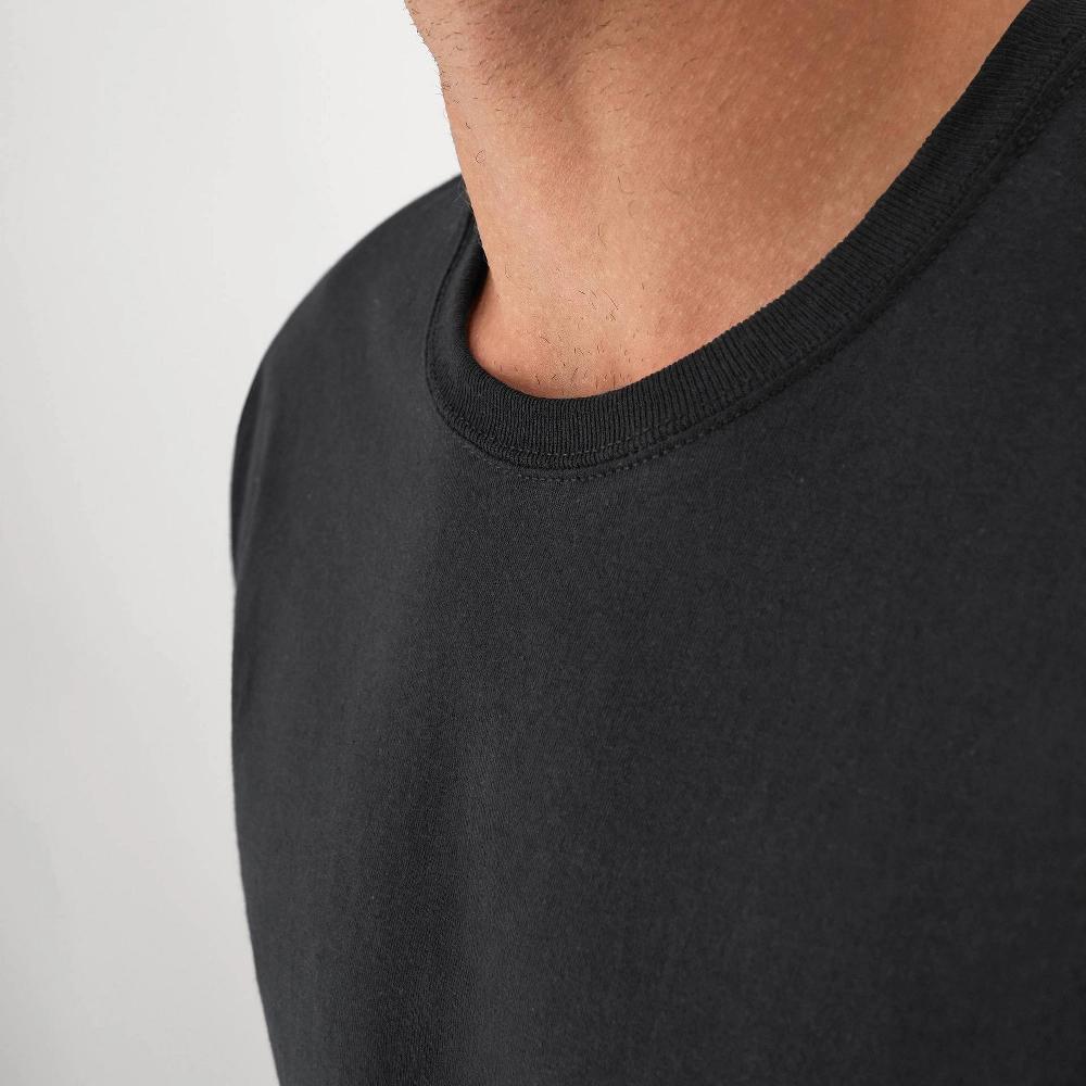 Hanes Red Label Mens Crewneck Dyed T-Shirt 6pk - BlackBlue Product Image