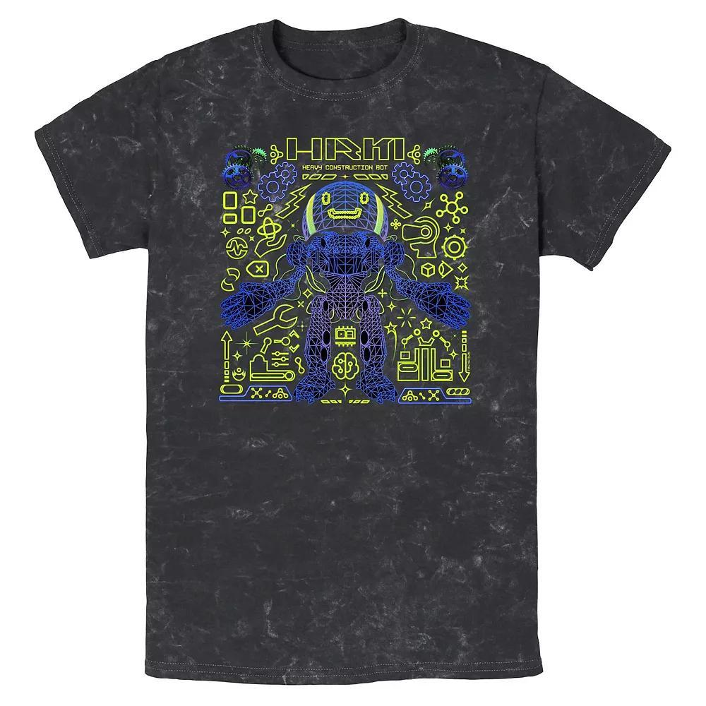 Men's The Electric State Heavy Construction Bot Mineral Wash Graphic Tee, Size: Large, Black Product Image