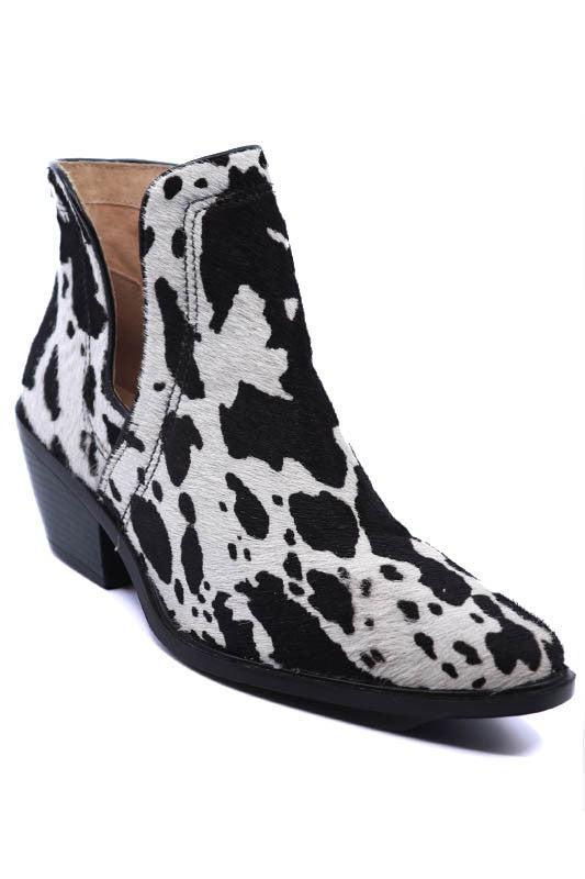 Western Cut Out Animal Hair Booties Product Image