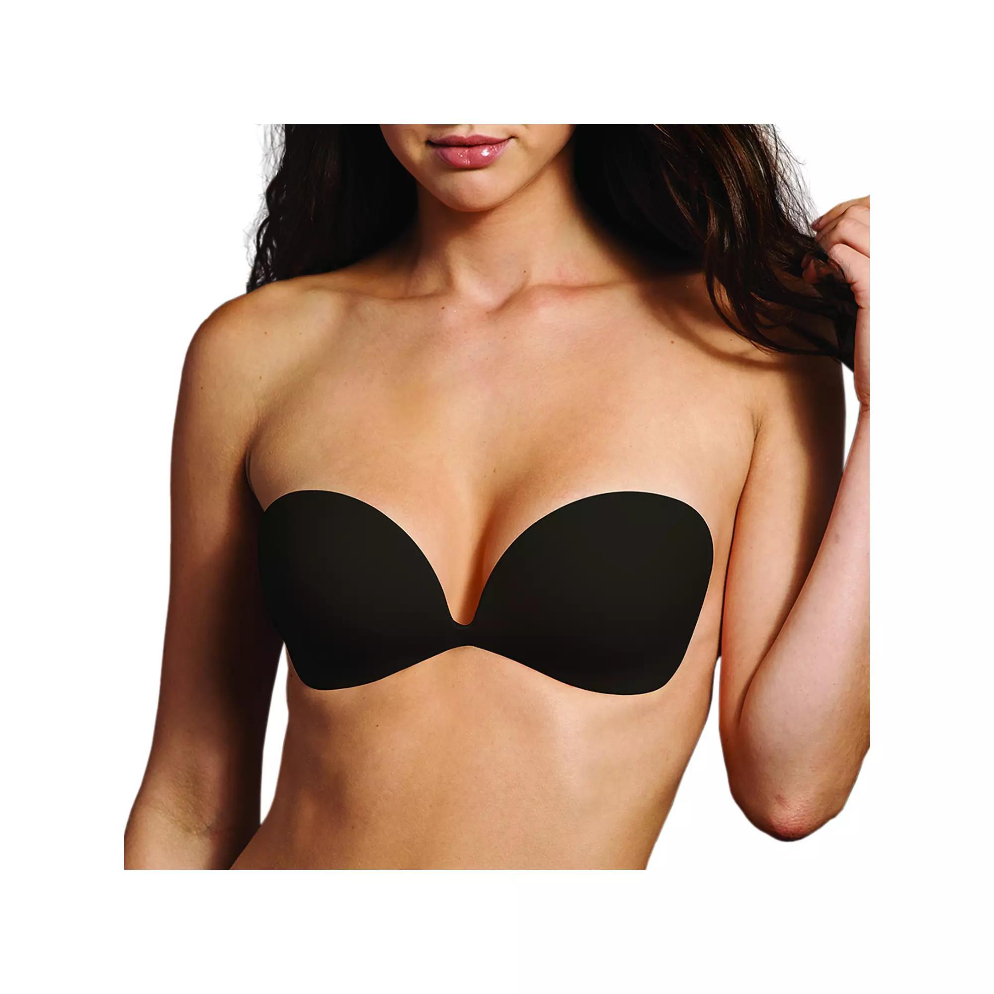 Maidenform Bra: Invisible Adhesive Backless Strapless Bra M2289, Women's, Size: CUP SIZE B, Black Product Image