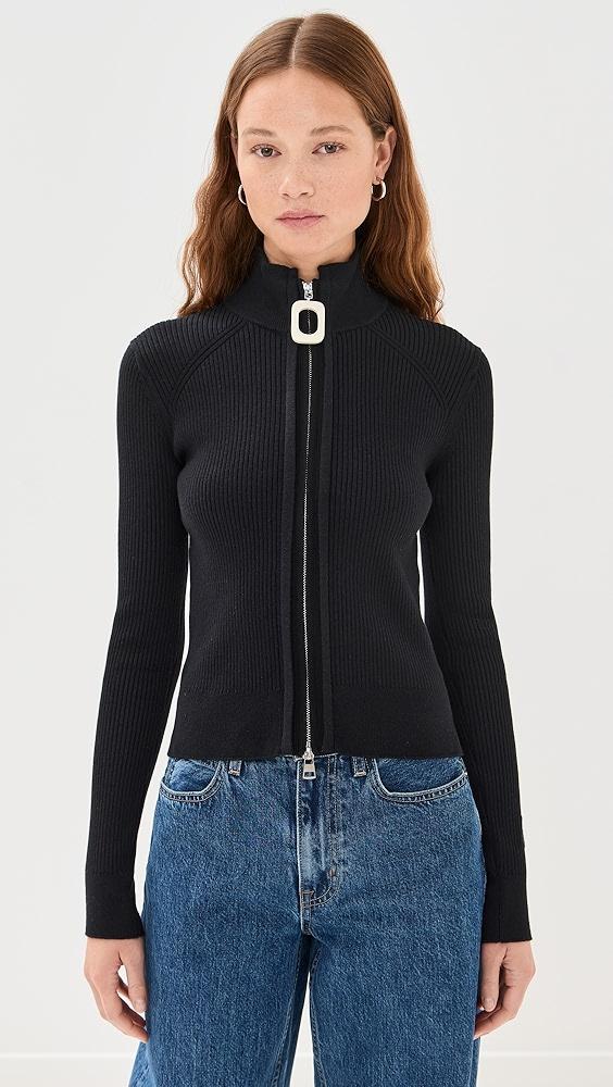 JW Anderson Fitted Zip Up Cardigan | Shopbop Product Image