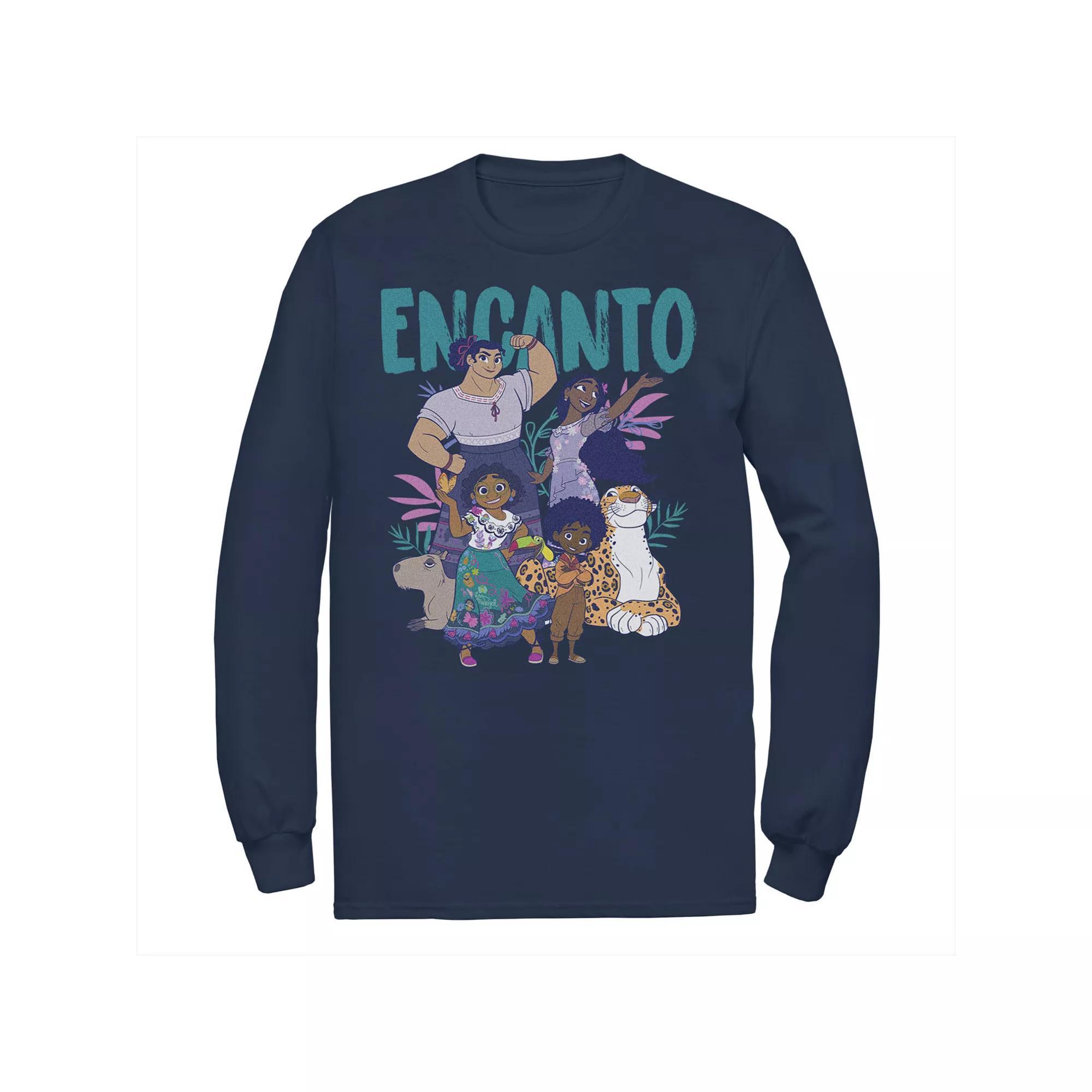 Men's Disney Encanto Group Portrait Logo Tee, Size: Small, Blue Product Image