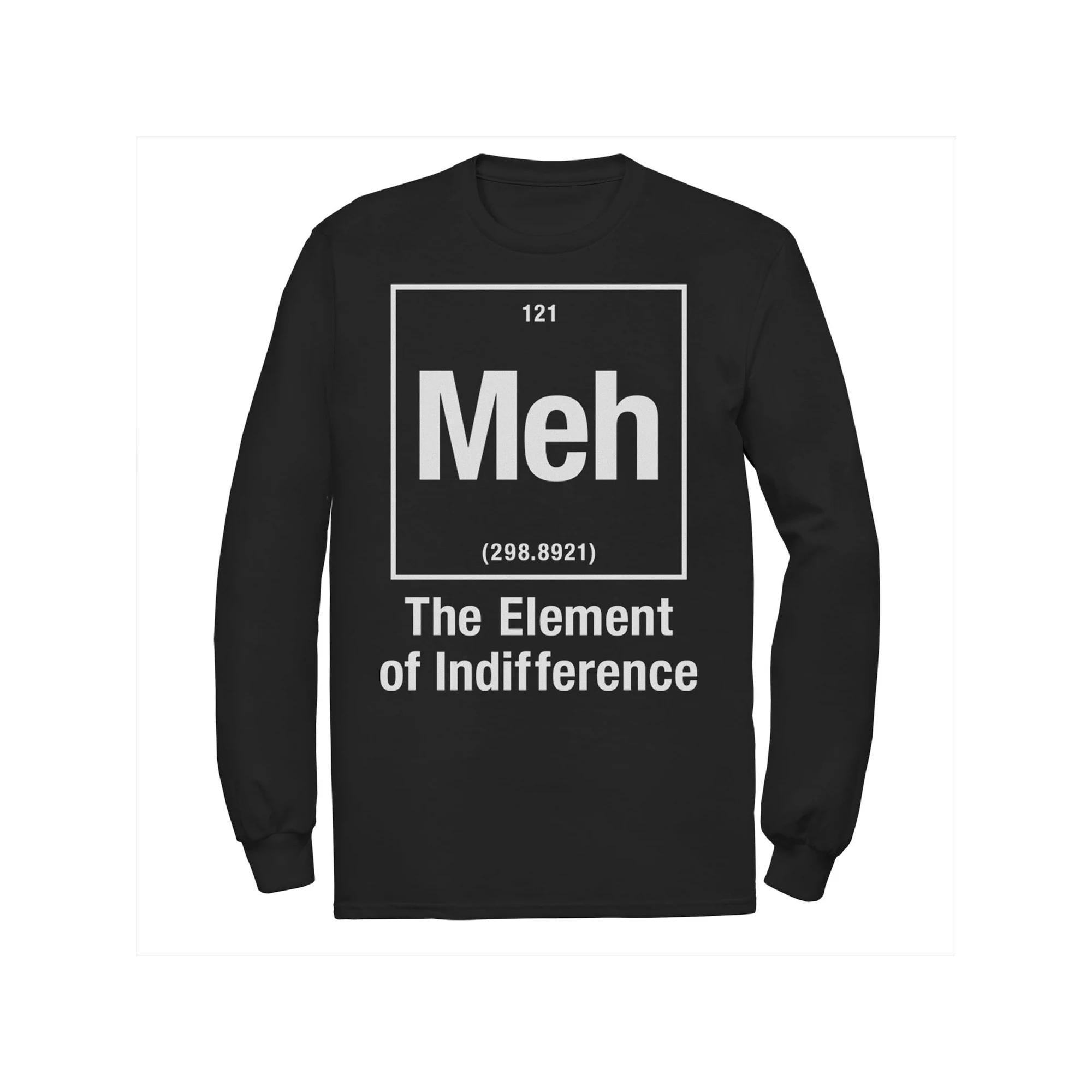 Mens Meh Element of Indifference Periodic Table Science Tee Product Image
