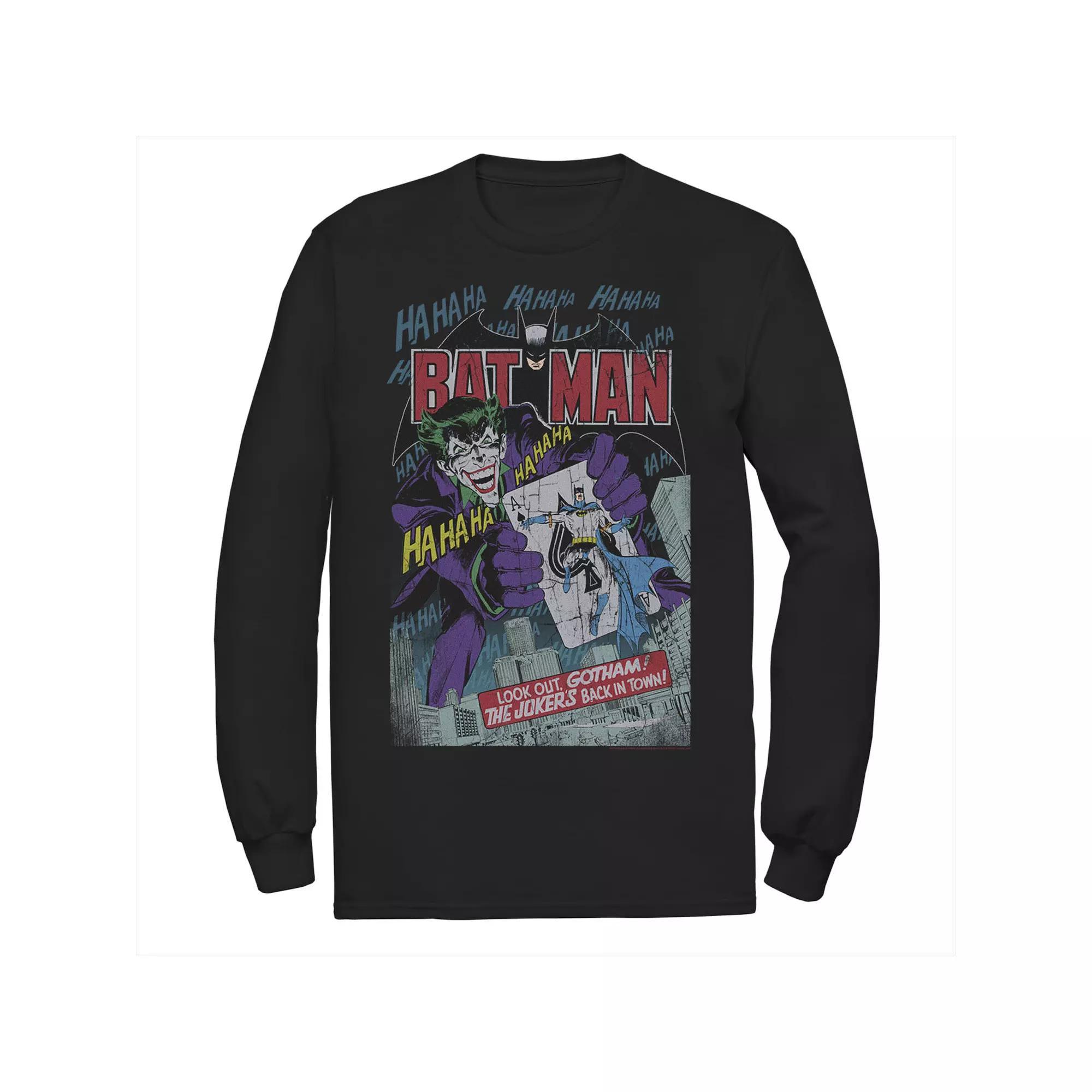 Men's DC Comics Batman And Joker Comic Cover Tee, Size: Small, Blue Product Image