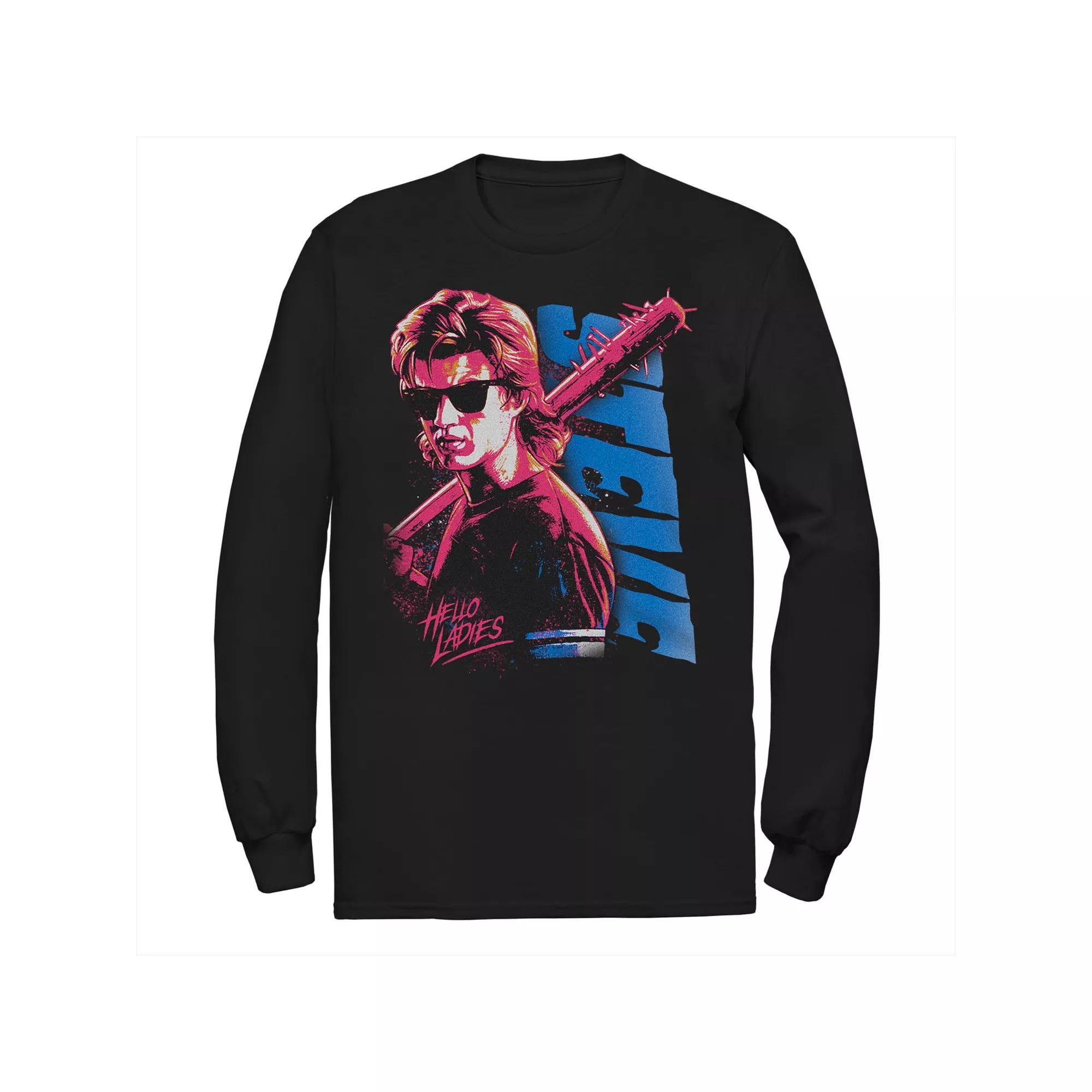 Men's Stranger Things Stevie Punk Hello Ladies Tee, Size: XL, Black Product Image