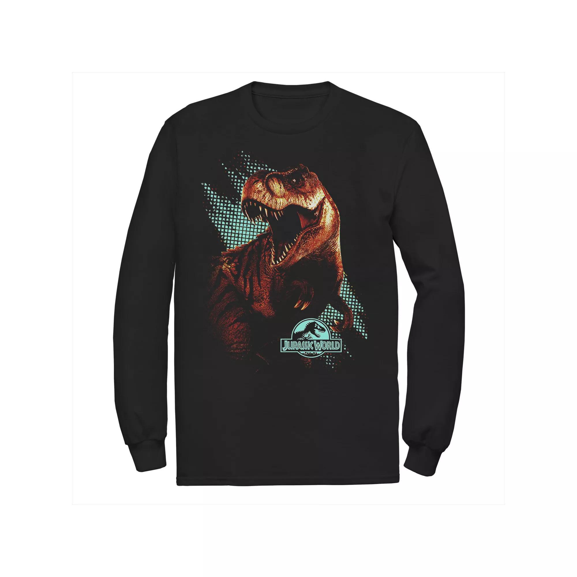 Men's Jurassic World Red Evolved Predator T-Rex Tee, Size: Small, Black Product Image