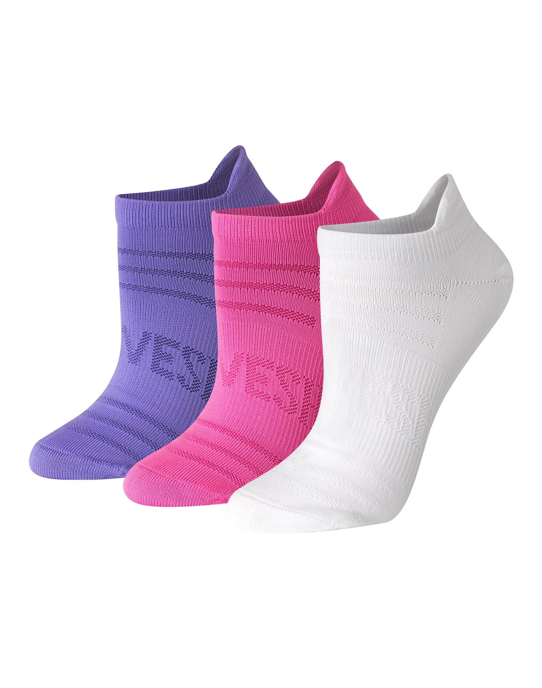 Hanes Moves Womens Seamless Stretch No Show Tab Socks, 3-Pairs Black 5-9 Product Image