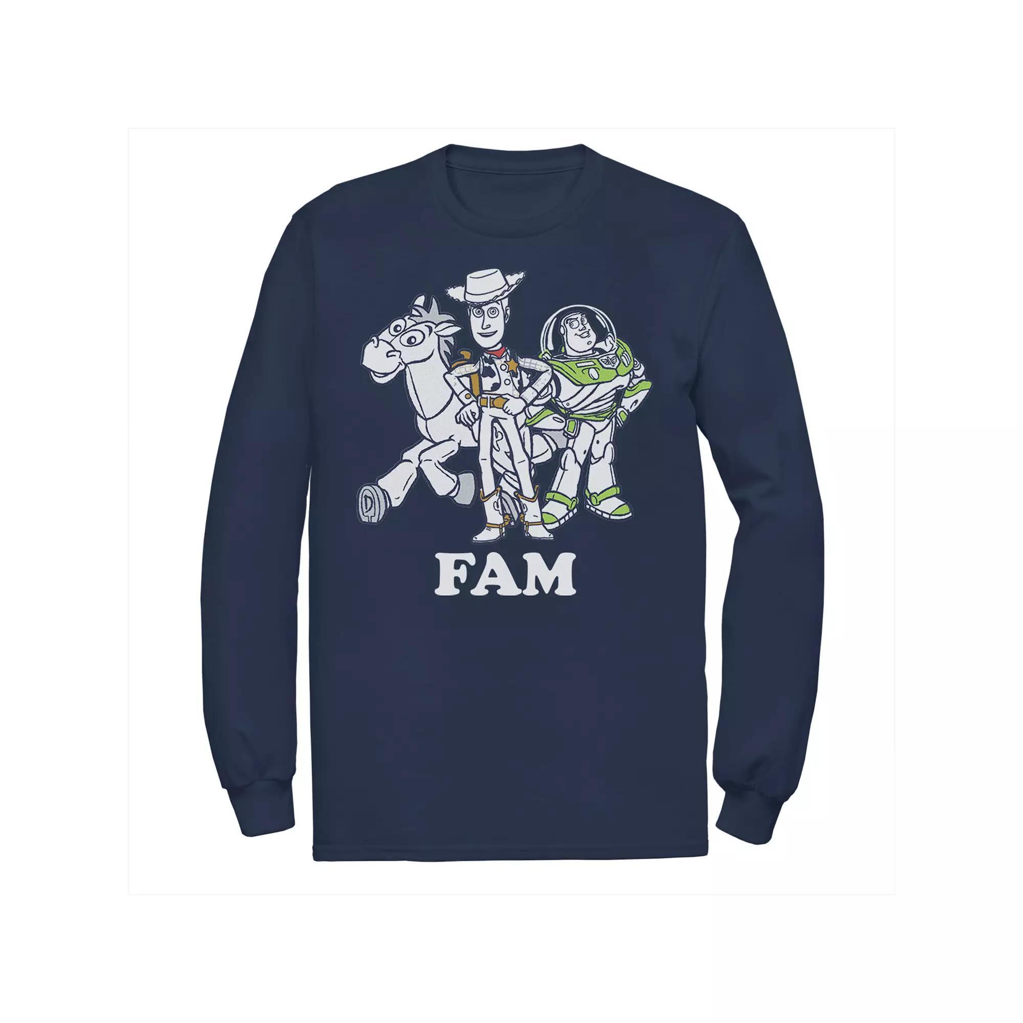 Mens Disney / Pixar Toy Story Buzz and Woody Family Tee, Men's, Size: XXL, Blue Product Image