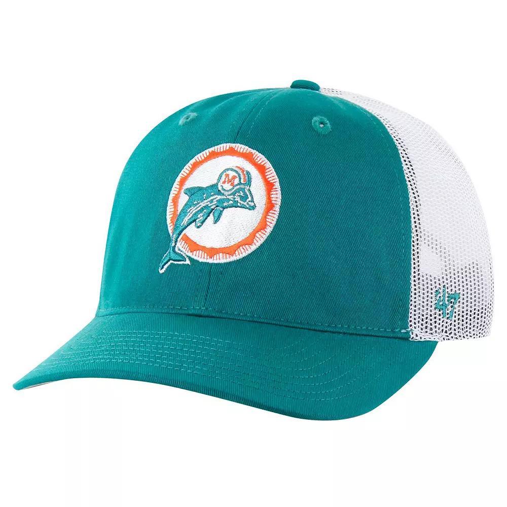 Mens 47 Aqua/White Miami Dolphins Team Unstructured Trucker Adjustable Hat, Turquoise A Product Image