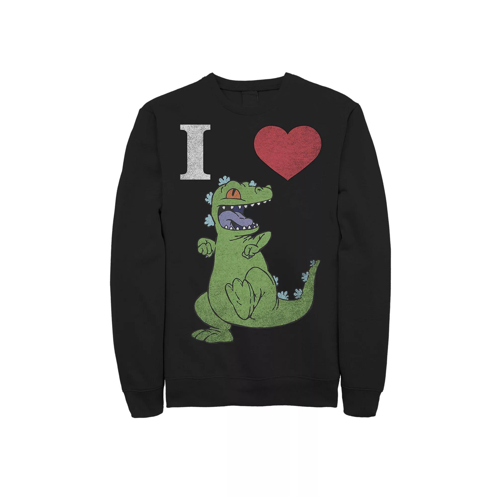Men's Nickelodeon RugRats I Love Reptar Sweatshirt, Size: Medium, Black Product Image