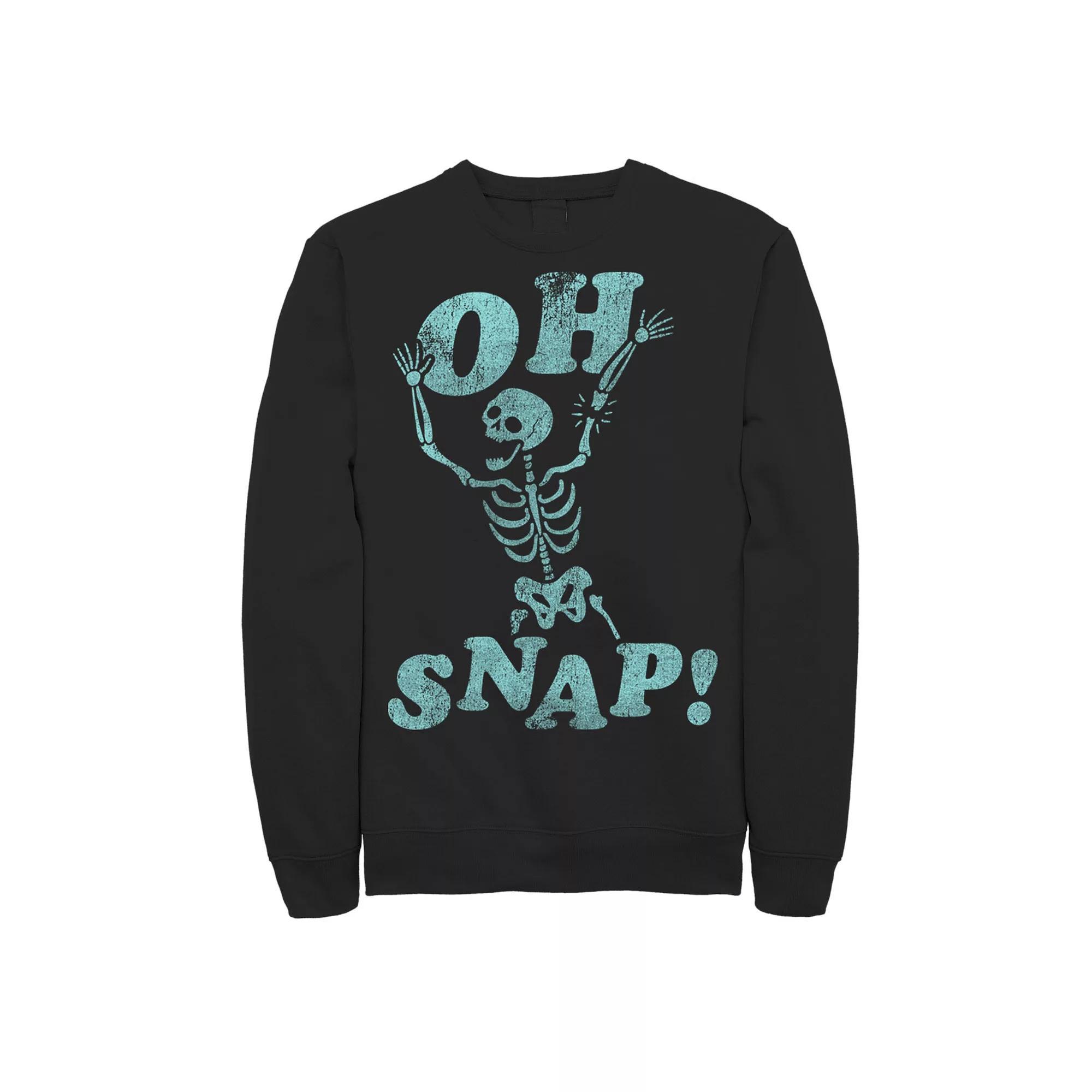 Mens Snap Humor Text Sweatshirt Product Image