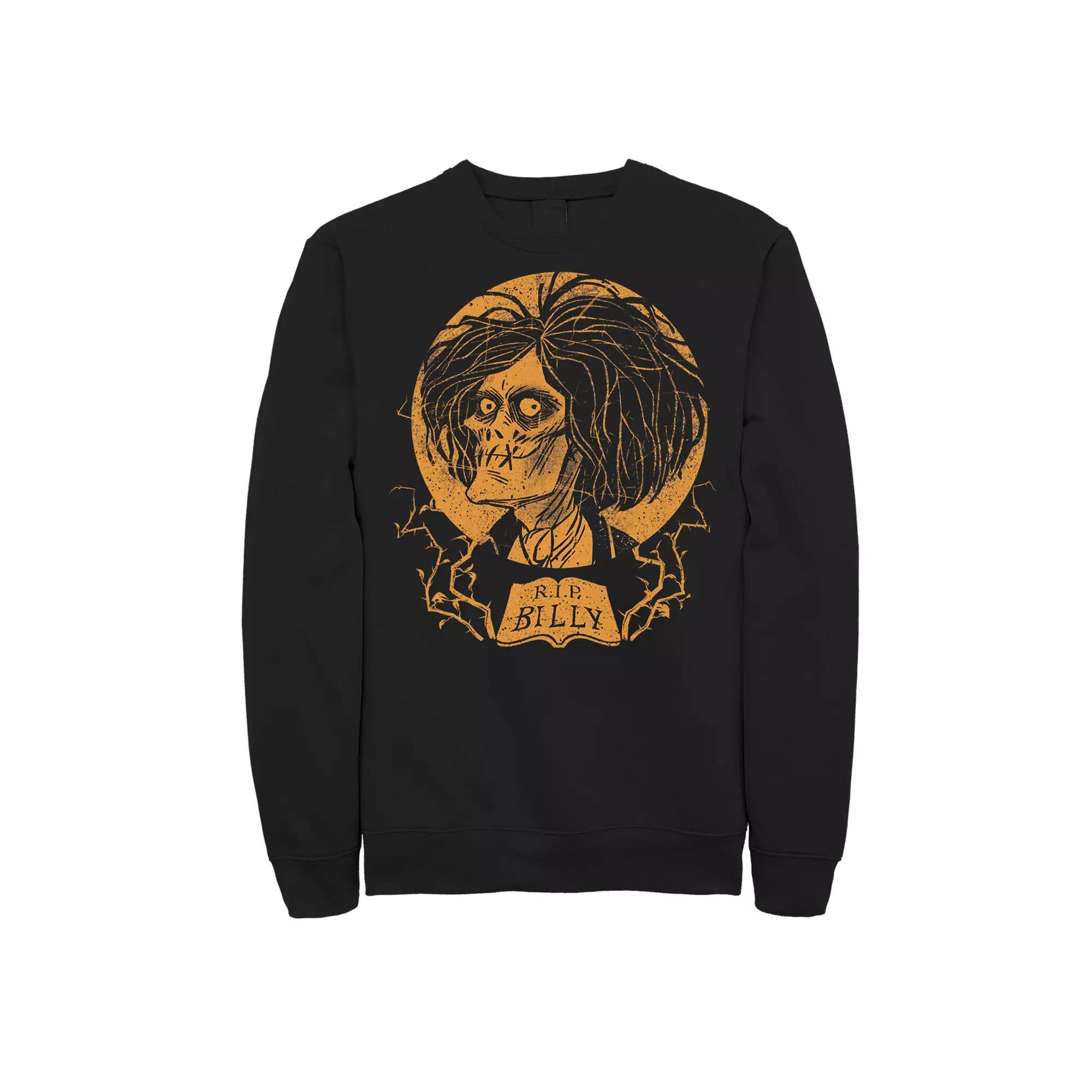 Men's Hocus Pocus Rip Billy Big Face Sweatshirt, Size: Large, Black Product Image