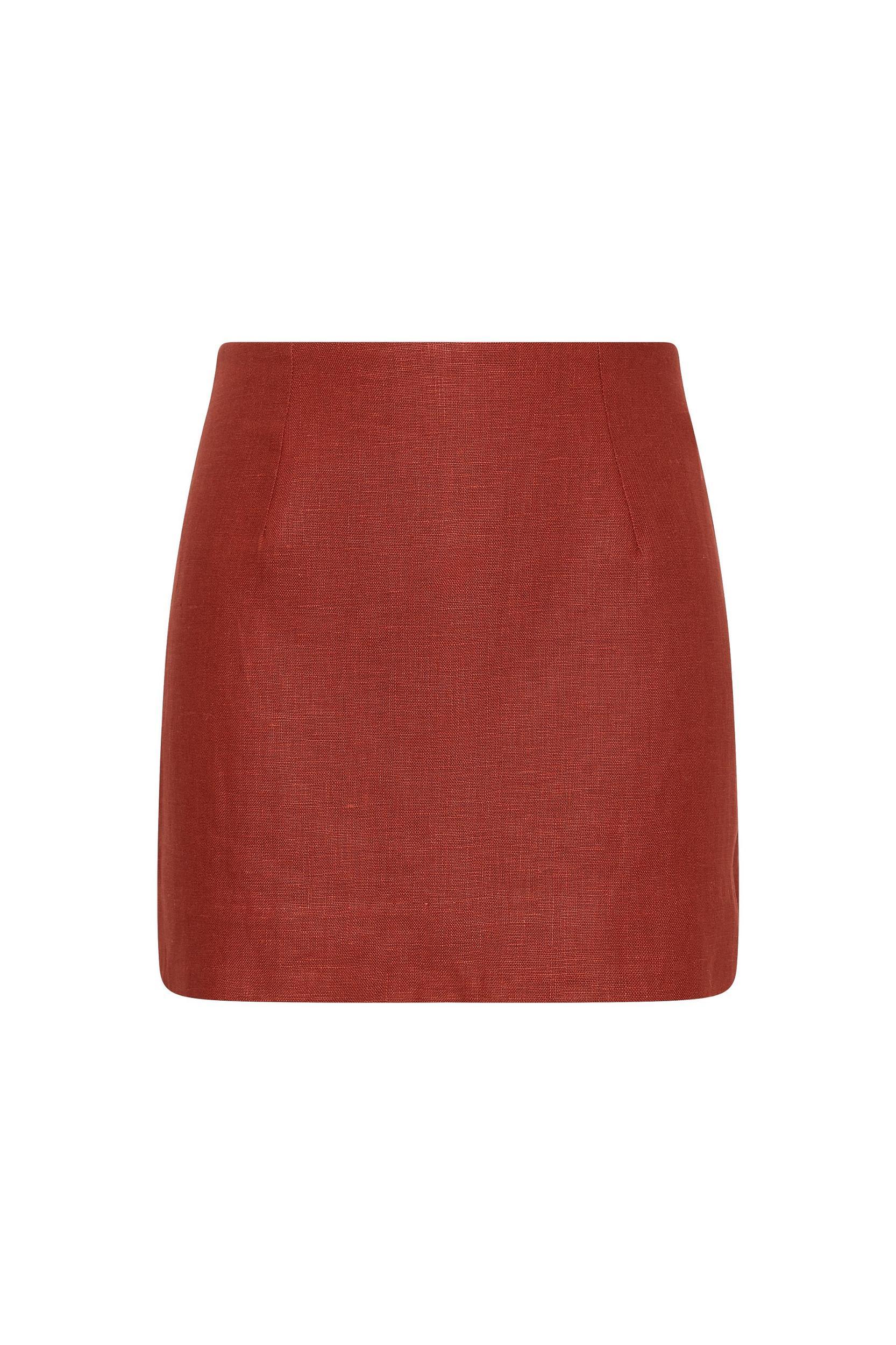 Jane Mini Skirt Garnet Product Image